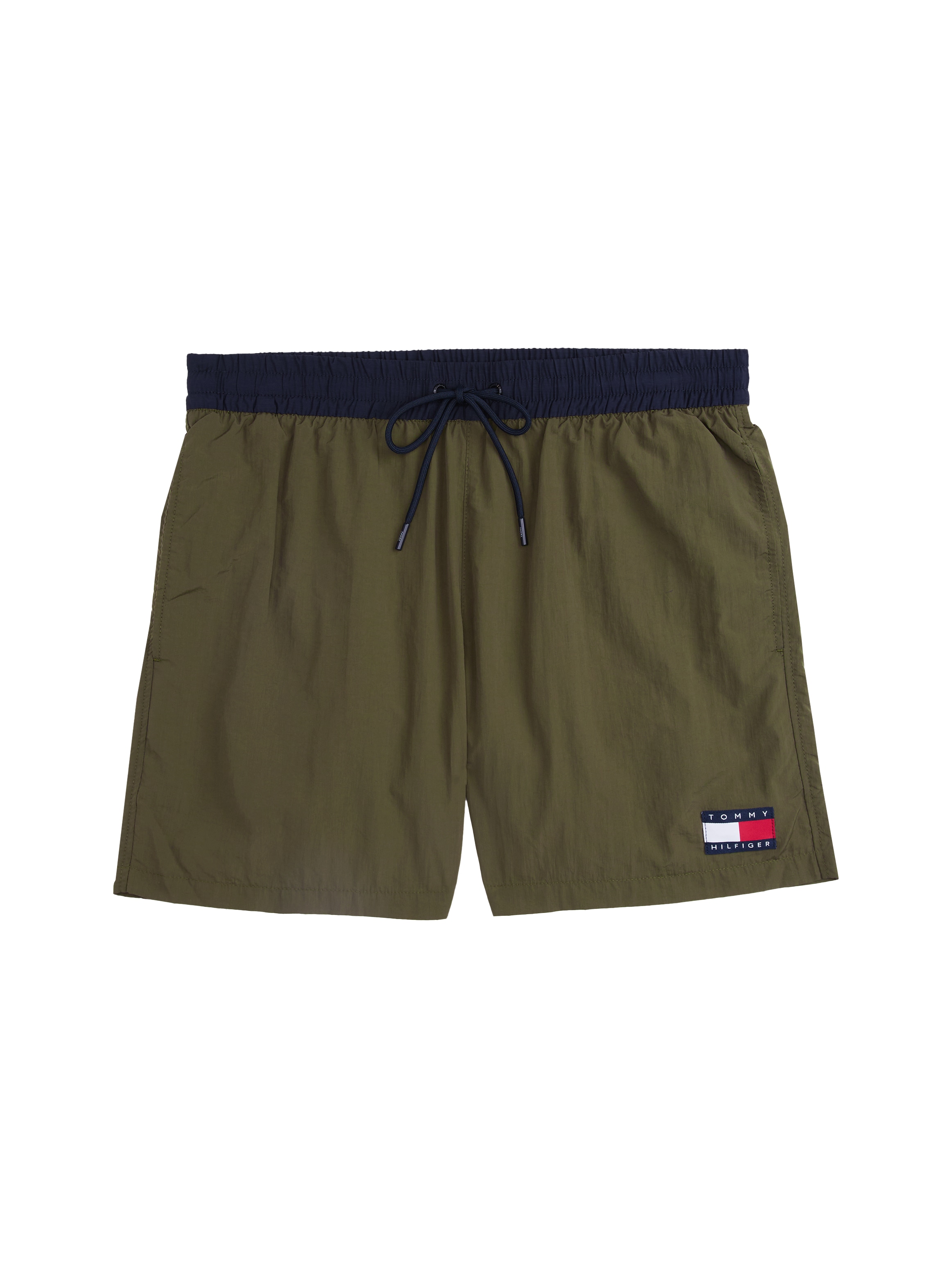 Tommy Hilfiger Swimwear Badeshorts »MEDIUM DRAWSTRING«, mit Logo-Patch, mit kontrastfarbenem Bund