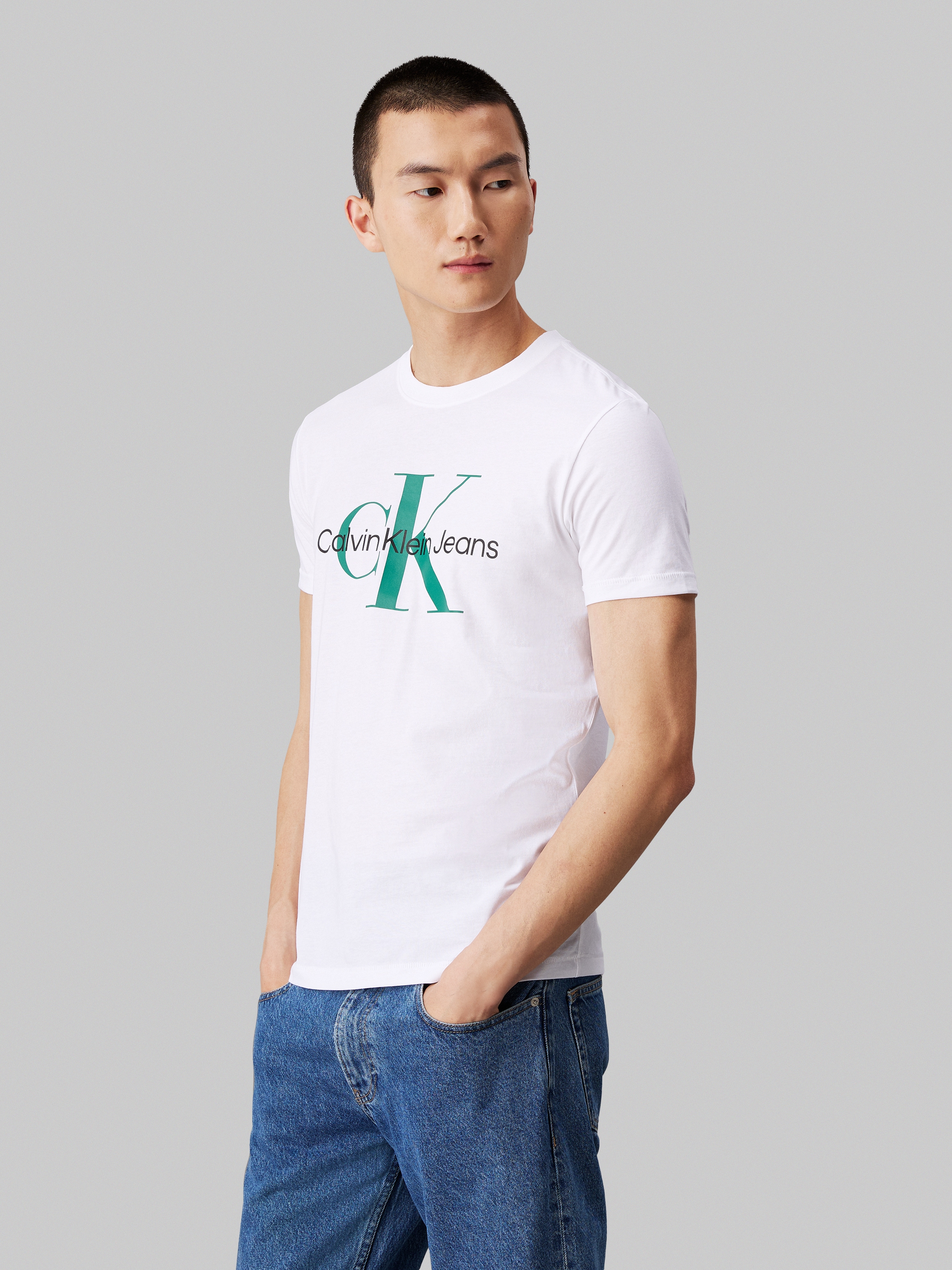 T-Shirt »SEASONAL MONOLOGO TEE«, mit großem Logodruck