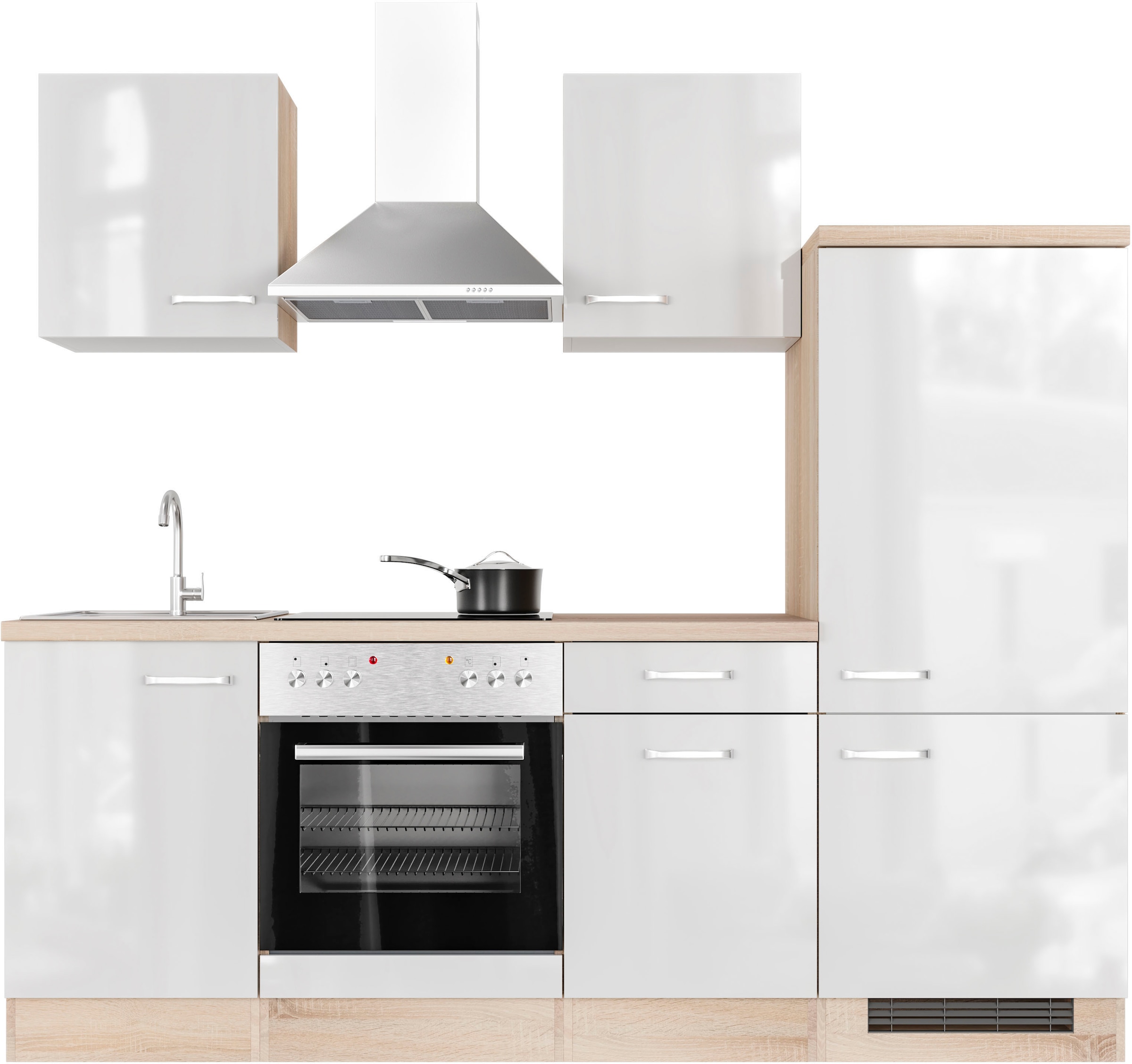Flex-Well Küche »Florenz«, mit Breite 220 bestellen E-Geräten, Raten in cm, vielen erhältlich auf Farbvarianten