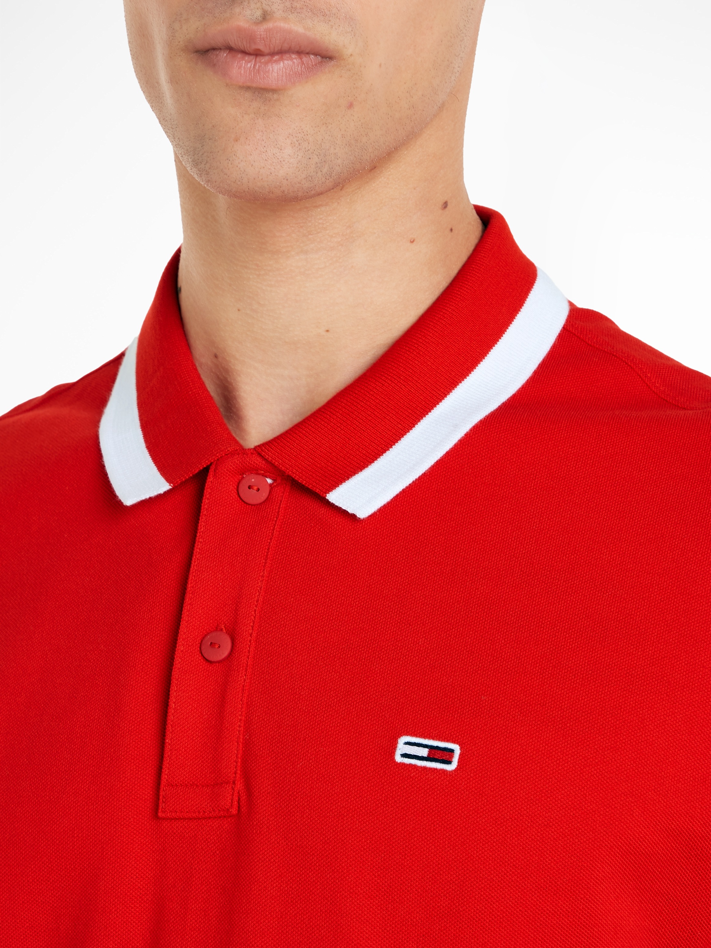 Tommy Jeans Poloshirt »TJM REG SOLID TIPPED POLO«, mit Polokragen