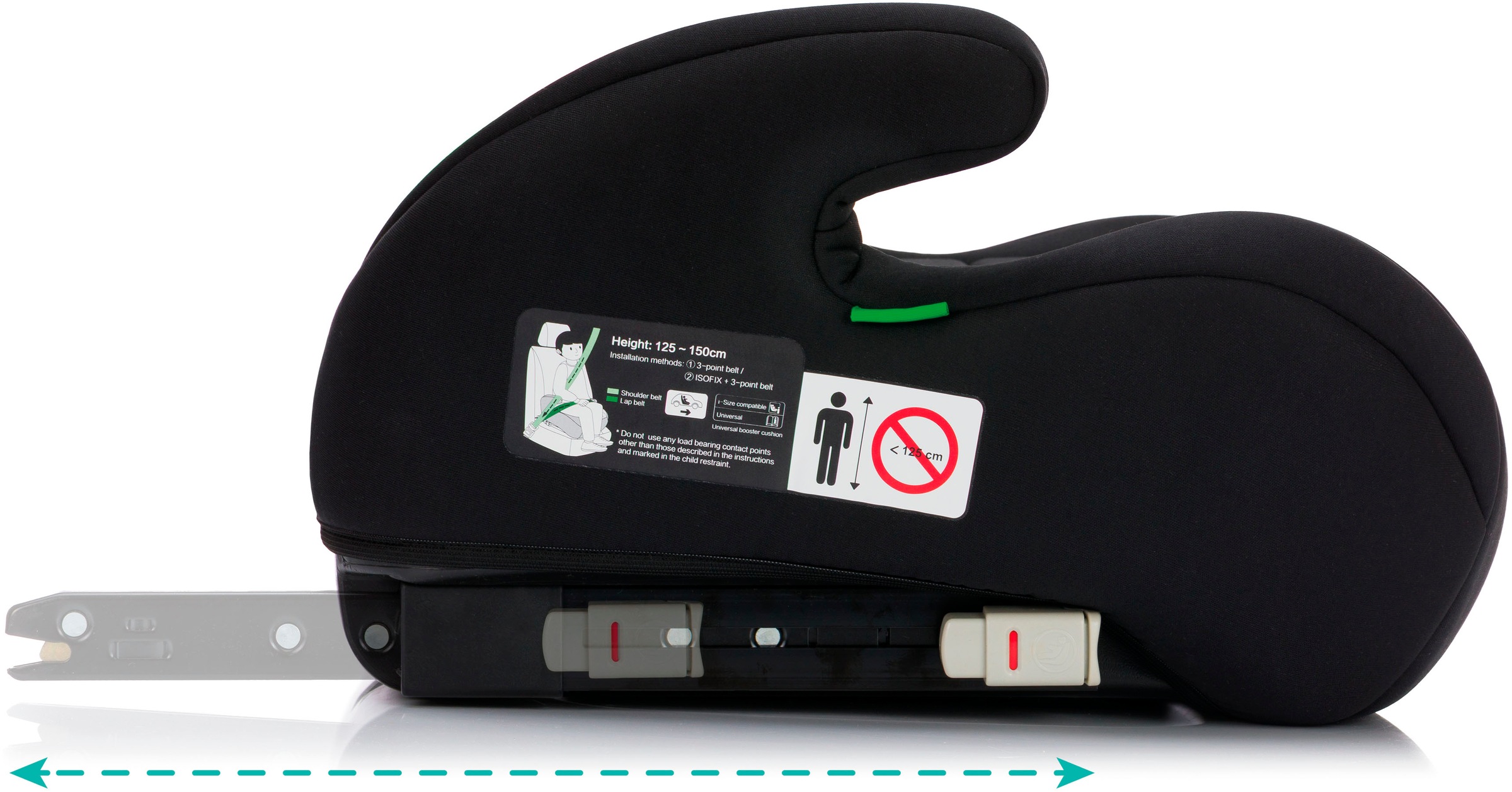 Fillikid Kindersitzerhöhung »Flow Fix mit Isofix«
