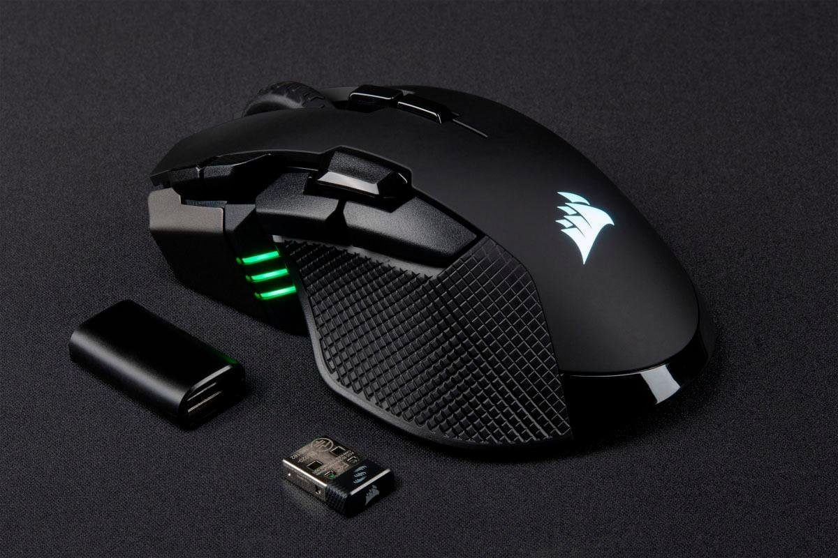 Corsair Gaming-Maus »IRONCLAW RGB WIRELESS Rechargeable«, Bluetooth-kabelgebunden, 1 MHz