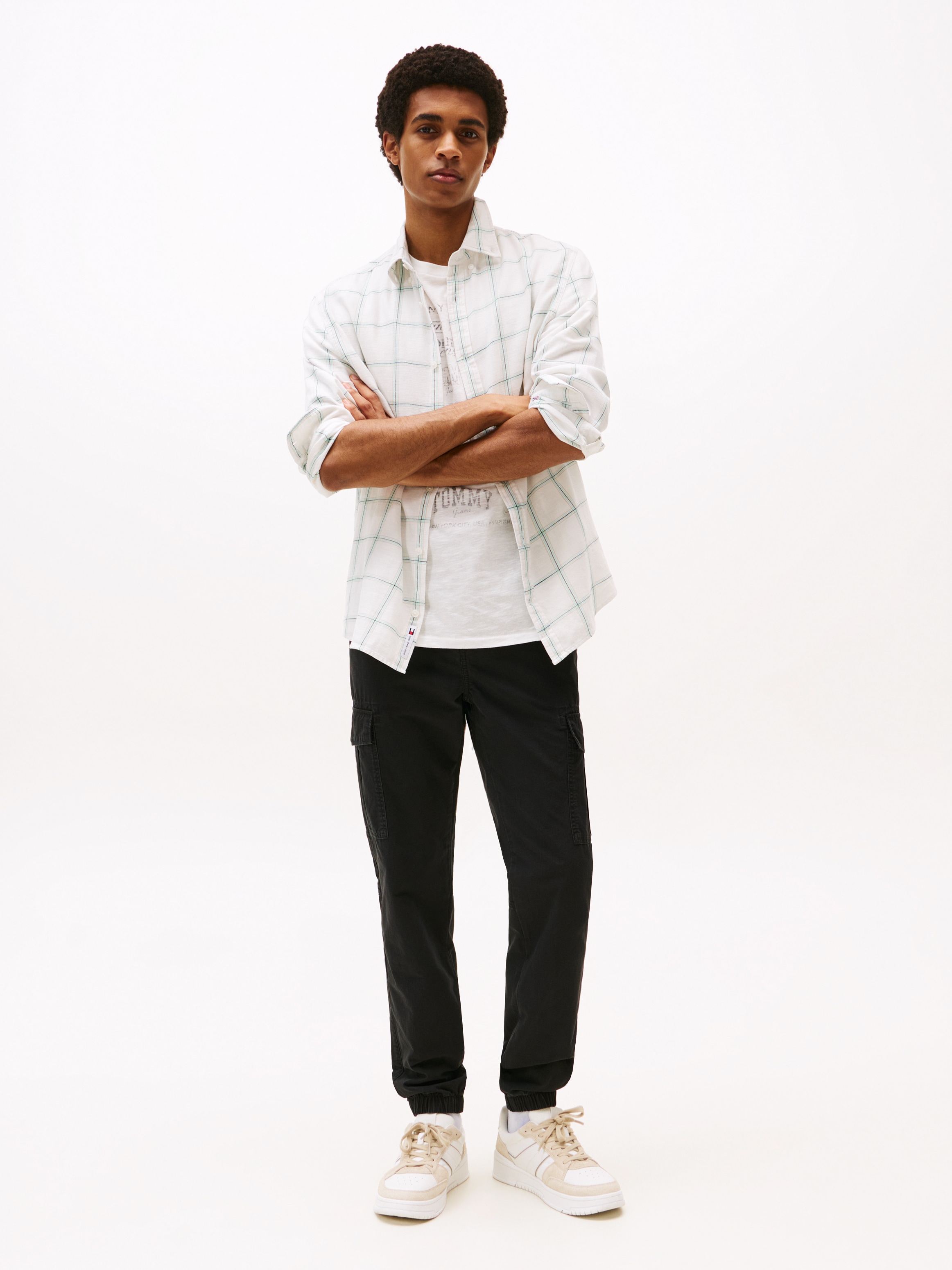 Tommy Jeans Cargohose »TJM AUSTIN RIPSTOP CARGO«, Mit Gürtelschlaufen