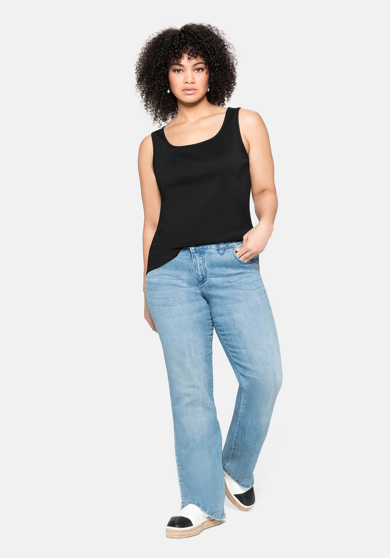 Sheego Tanktop »Tanktop aus reiner Baumwolle«