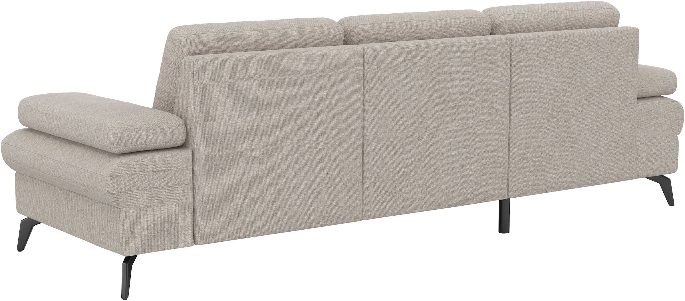 sit&more Ecksofa »Morris Jubi L-Form«, inkl. Armteilfunktion und 1 Zierkissen, wahlweise mit Bettfunktion