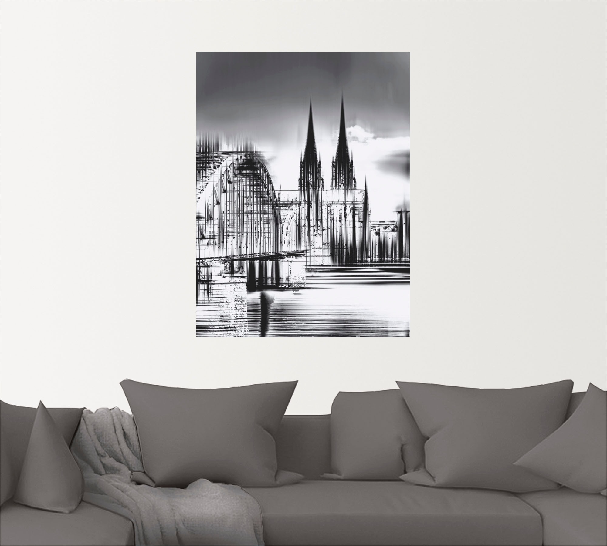 Artland Wandbild »Köln Skyline Collage III«, Deutschland, (1 St.), als Leinwandbild, Poster, Wandaufkleber in verschied. Größen