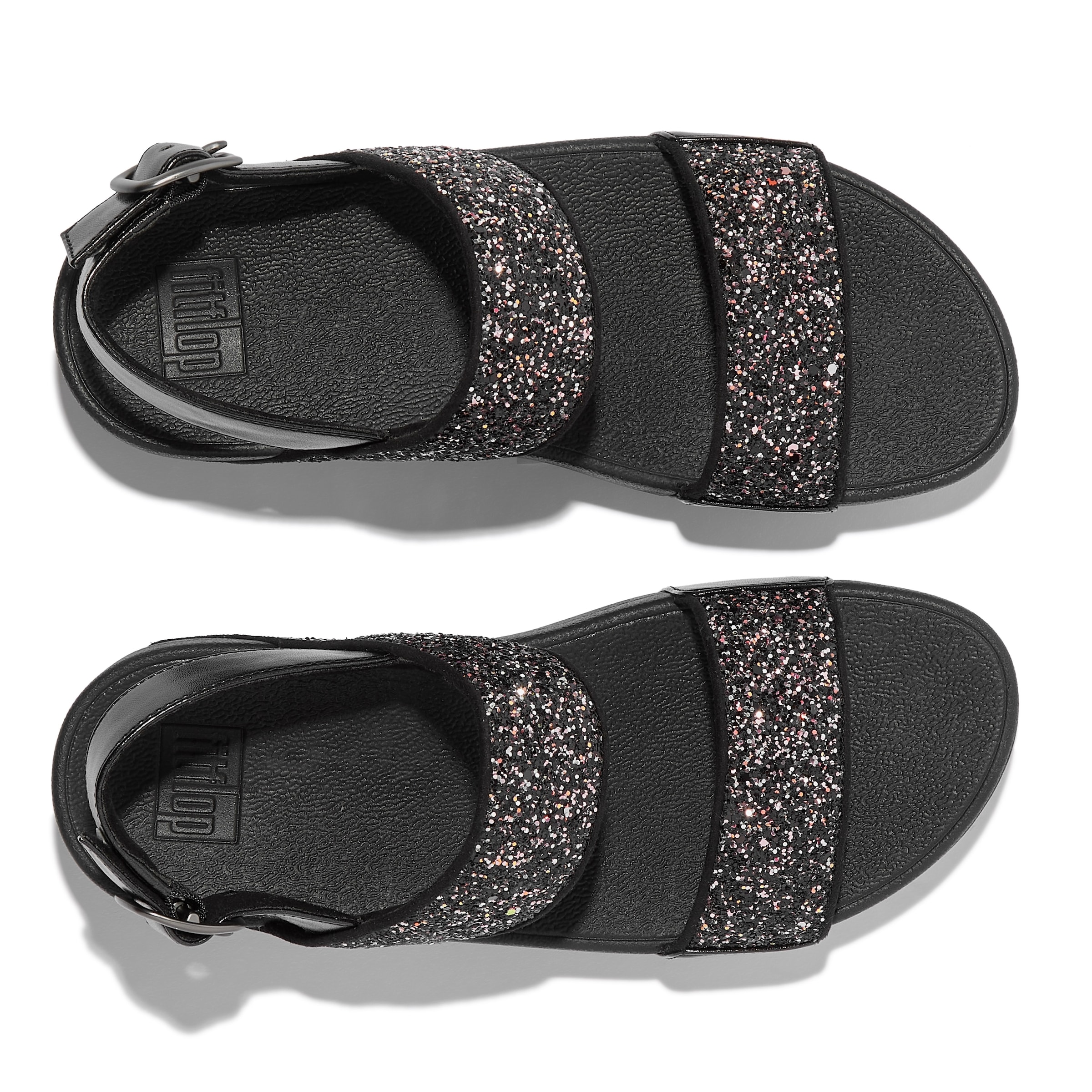 Fitflop Sandale »LULU«, Keilsandale, Sommerschuh mit Glitter