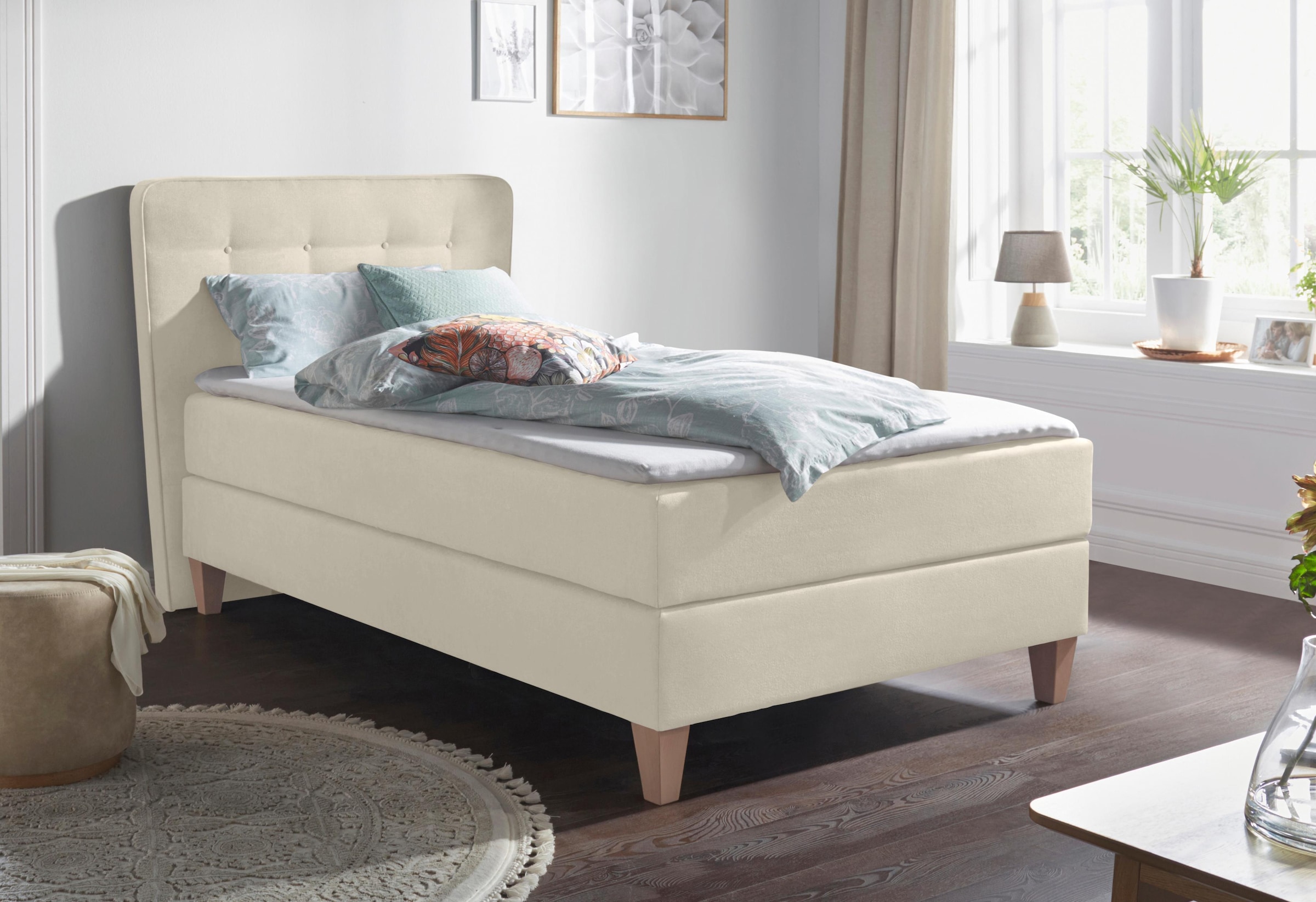 Home affaire Boxspringbett »Ascola«, incl. Topper, 5, Breiten, 3 Ausführungen, 2 Härtegrade