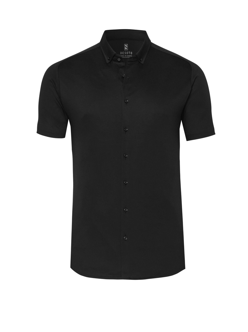 DESOTO Kurzarmhemd »Jerseyhemd Casual Modern Button Down halbarm« Flexibler Stretch