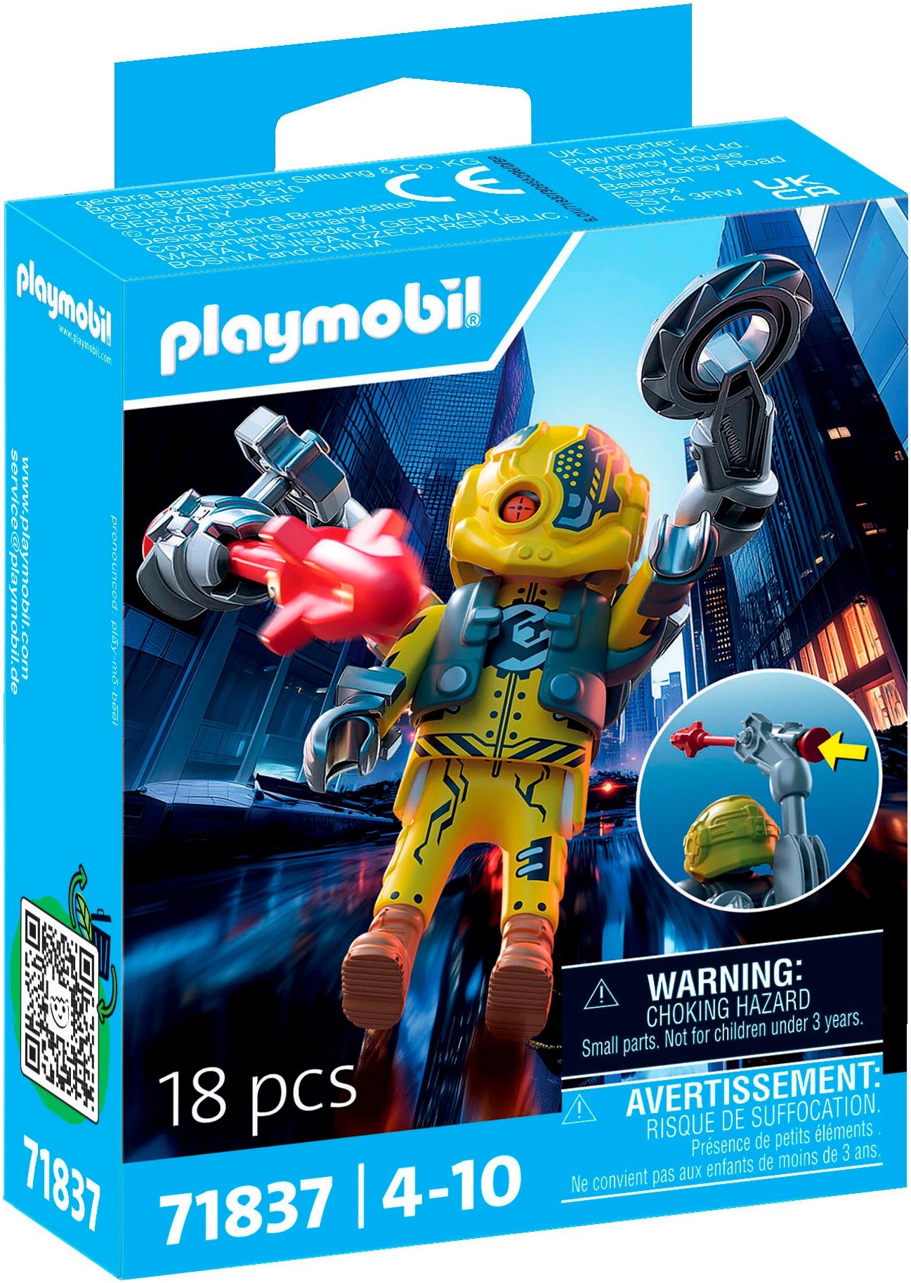 Playmobil® Konstruktions-Spielset »Roboter-Held (71837), Heroes«, (18 St.)