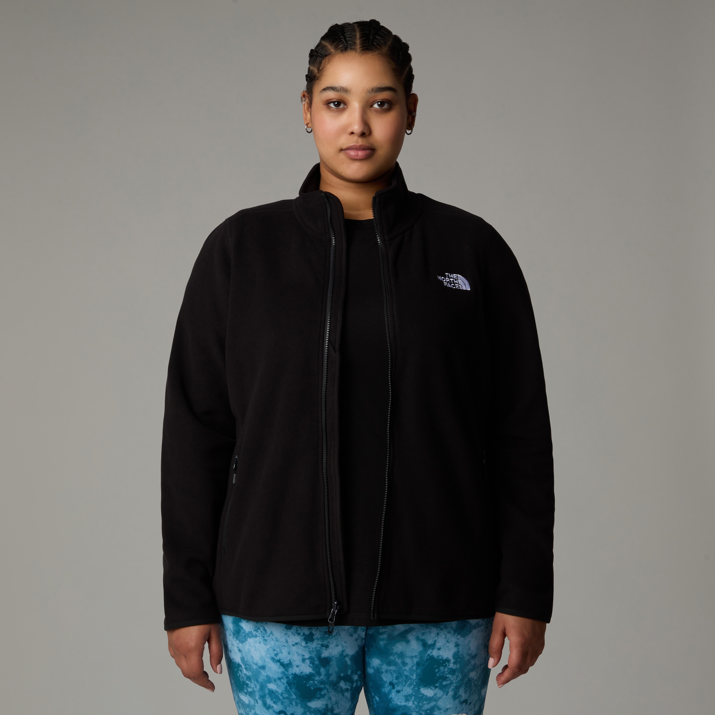 The North Face Fleecejacke »PLUS 100 GLACIER FLEECE FULL ZIP«, in Übergröße