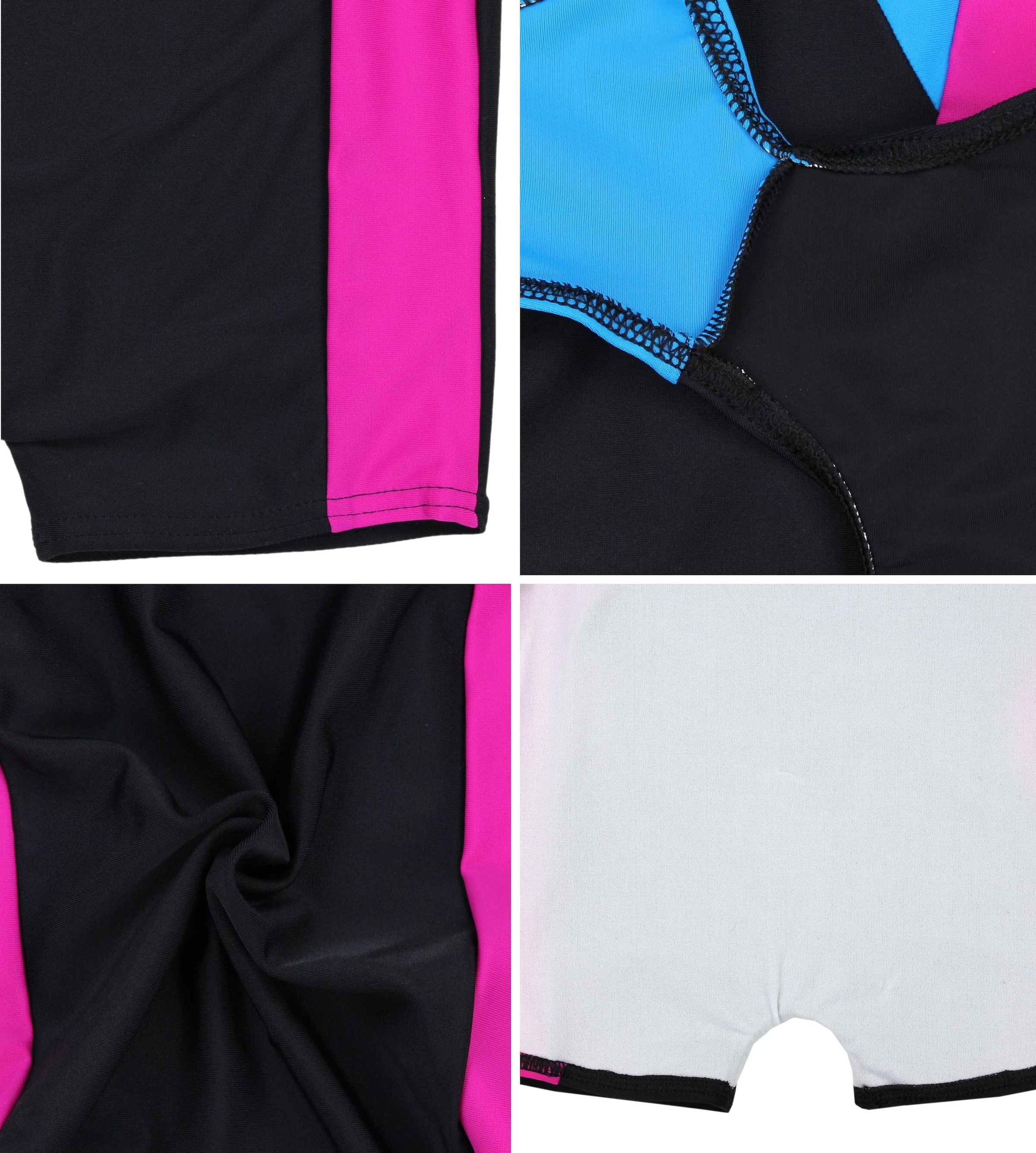 AQUARTI Badeanzug »Badeanzug Mädchen Badeanzug mit Bein Ringerrücken«