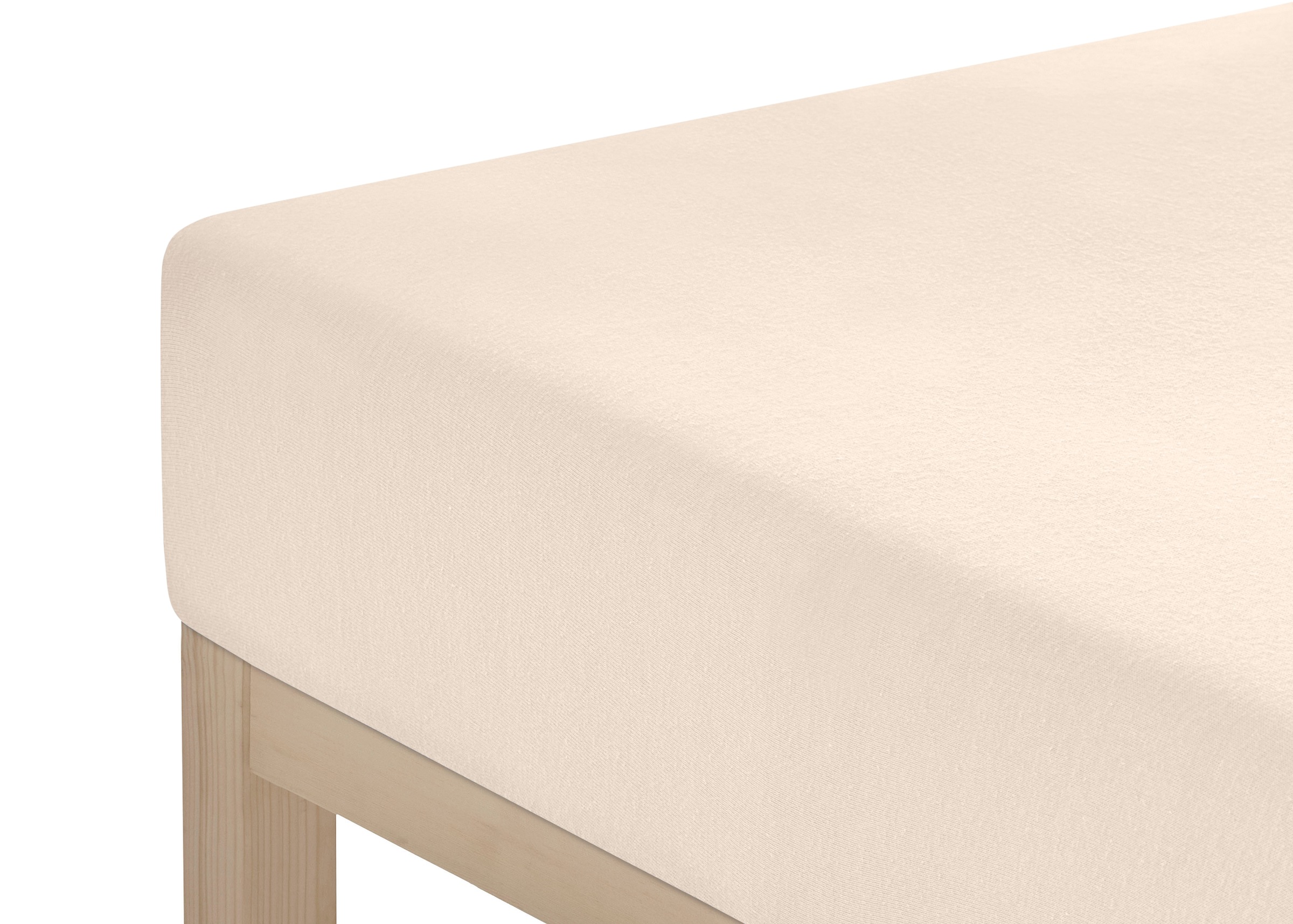 my home Spannbettlaken »Litschi«, für Topper auf Boxspringbetten geeignet, Bettlaken aus 100% reiner Baumwolle, Topper Spannbettlaken aus Jersey mit Gummizug, Made in Green zertifiziert