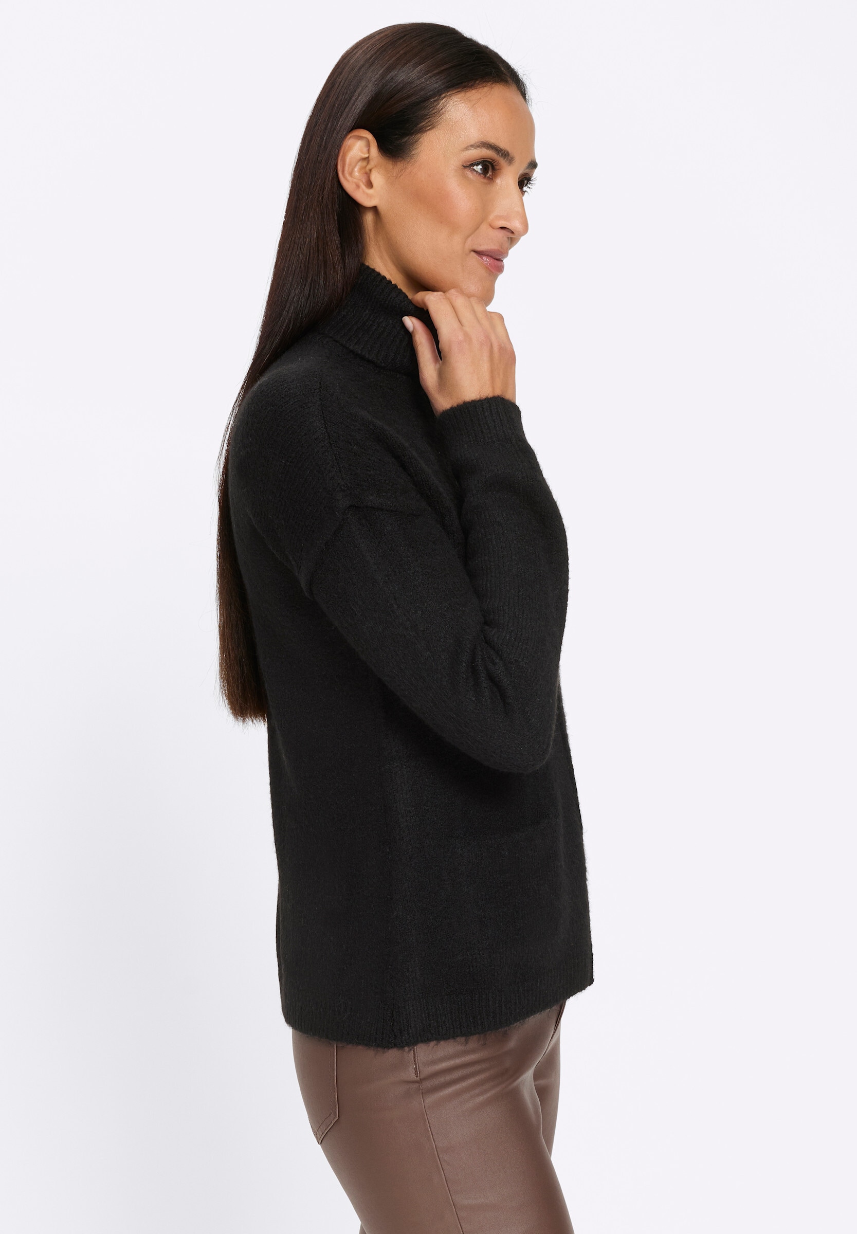 heine Strickpullover »Rollkragen-Pullover Rollkragenpullover mit eingearbeiteten Taschen«