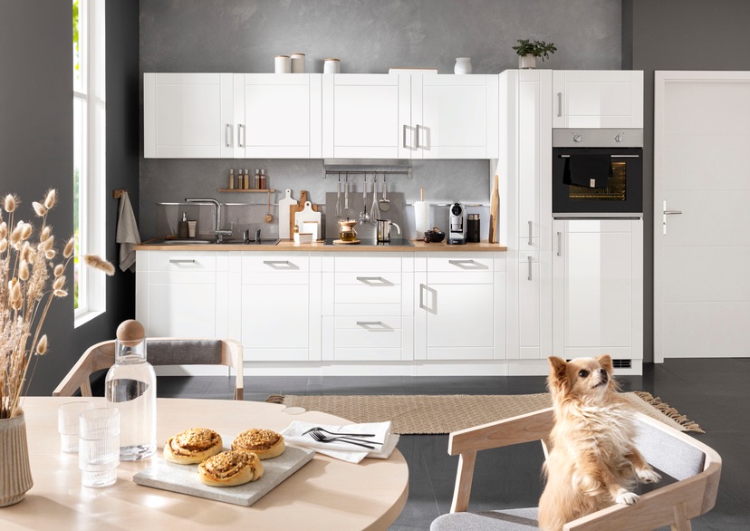 wiho Küchen Küchenzeile »Cali«, mit E-Geräten, Breite 280 cm bequem kaufen | Kochfeldumbauschränke