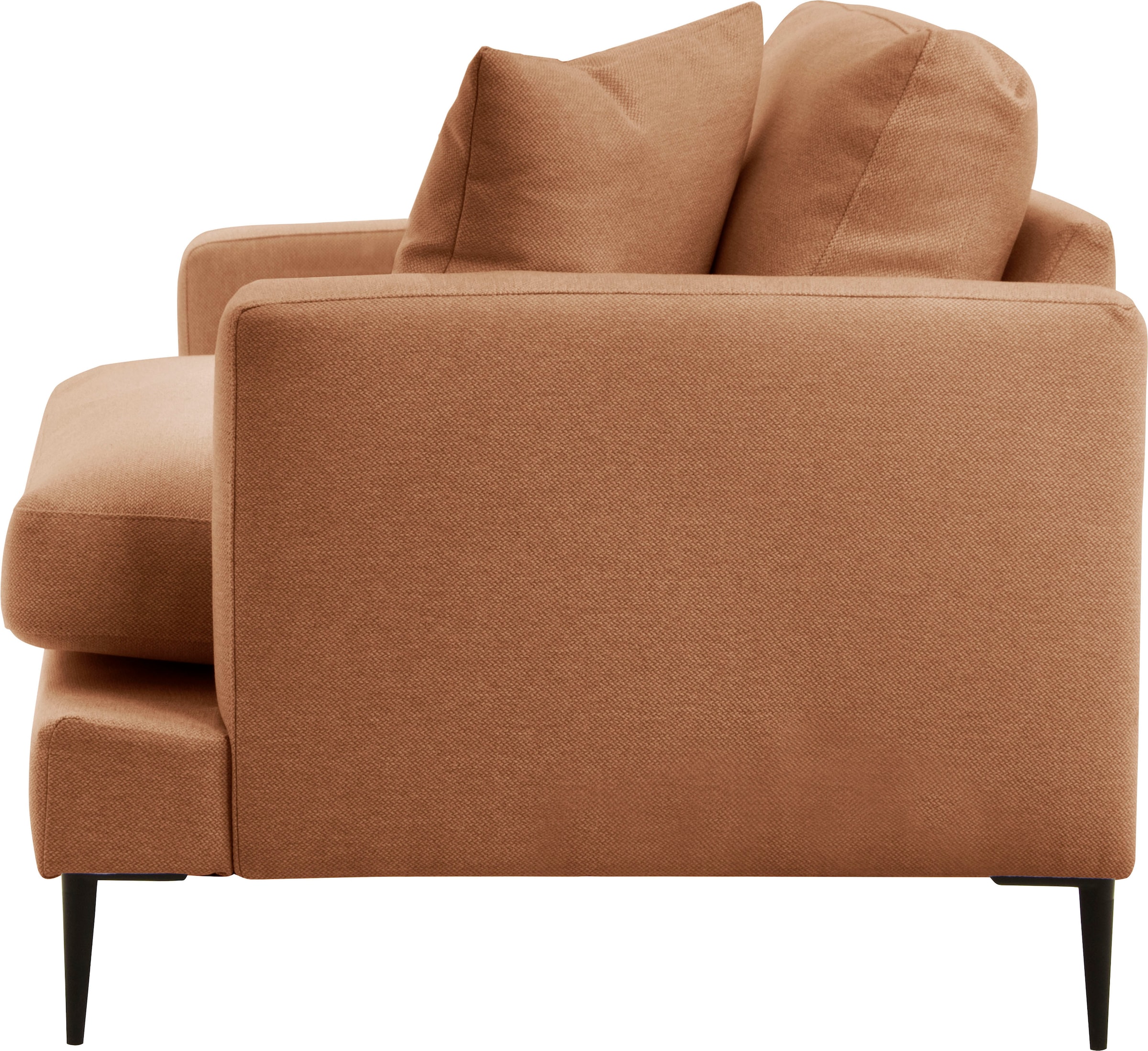 Leonique Sessel »Cozy Loungesessel, Designersessel, Maße B/T/H: 91/97/80 cm«, mit Metallbeinen und Zierkissen