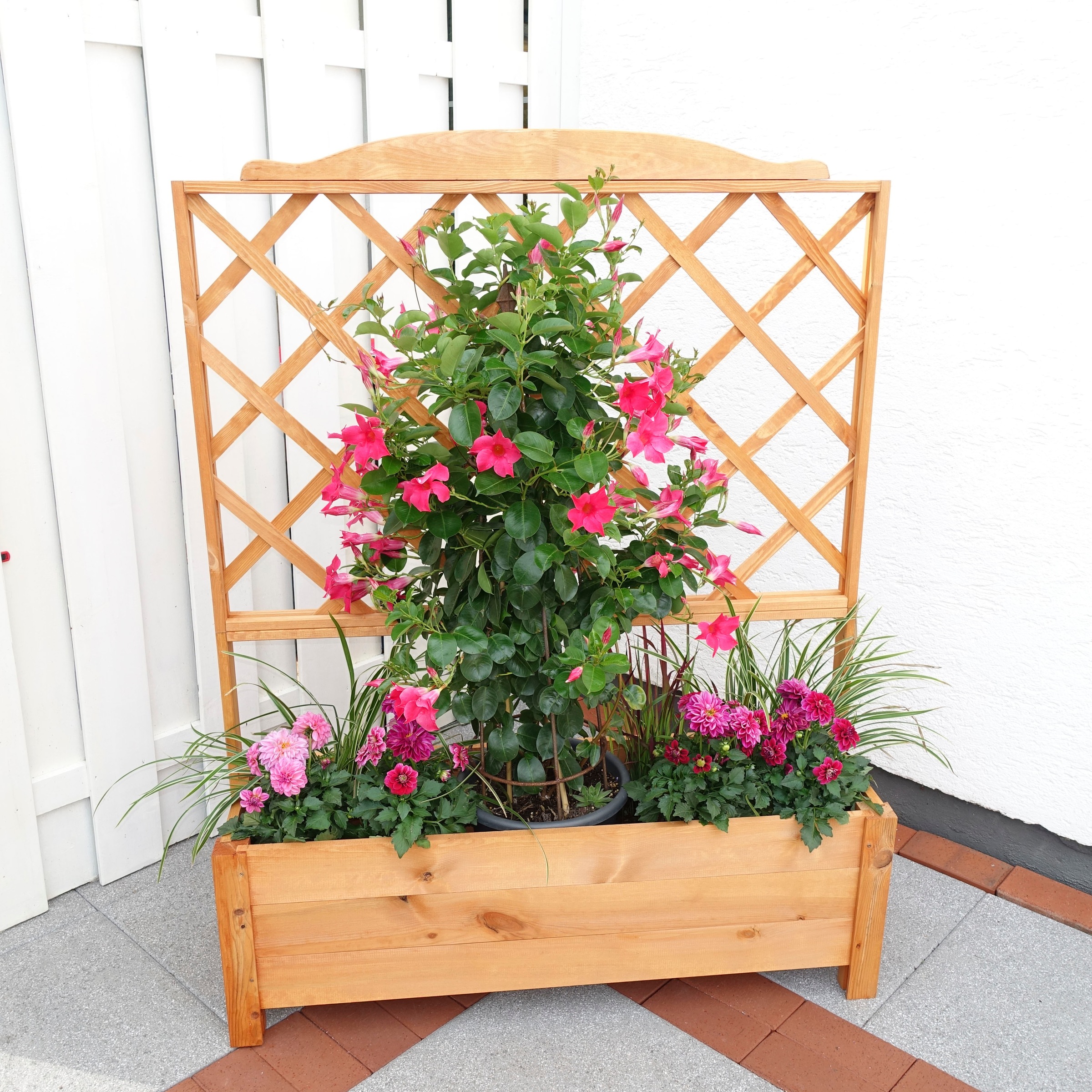 promadino Spalier mit Pflanzkasten, BxTxH: 110x32x140 cm