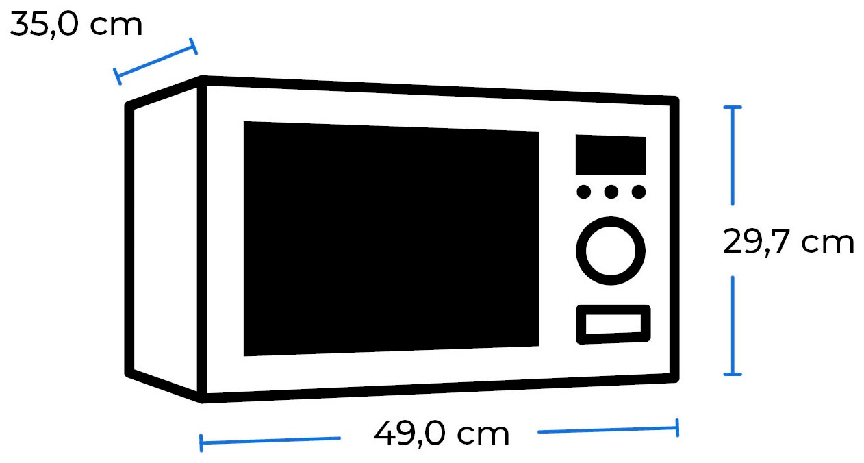 exquisit Mikrowelle »MW8023-F-240DIG«, Mikrowelle