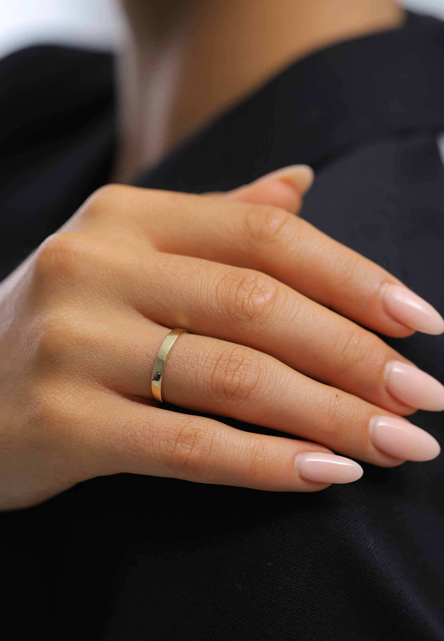 Elli Premium Silberring »Ring Ehering Trauring Partnerring Basic 375 Gelbgold«