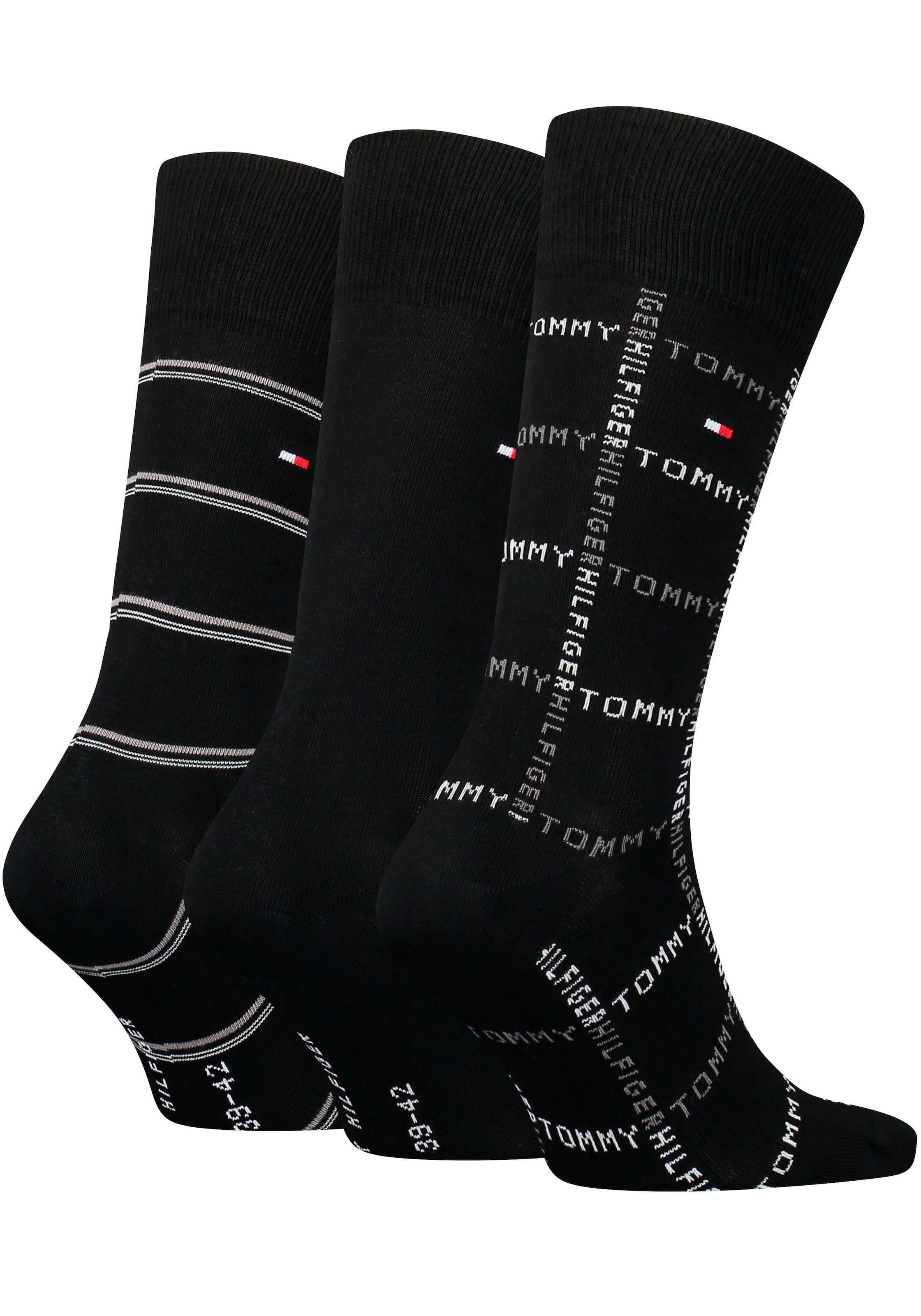Tommy Hilfiger Socken, (Packung, 3 Paar), mit Logostickerei