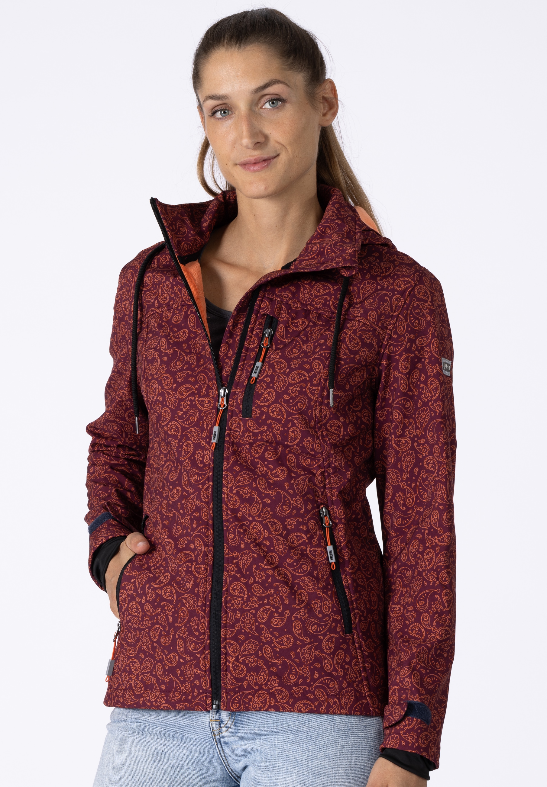 Softshelljacke »SUN PEAK II WOMEN«, mit abnehmbarer Kapuze