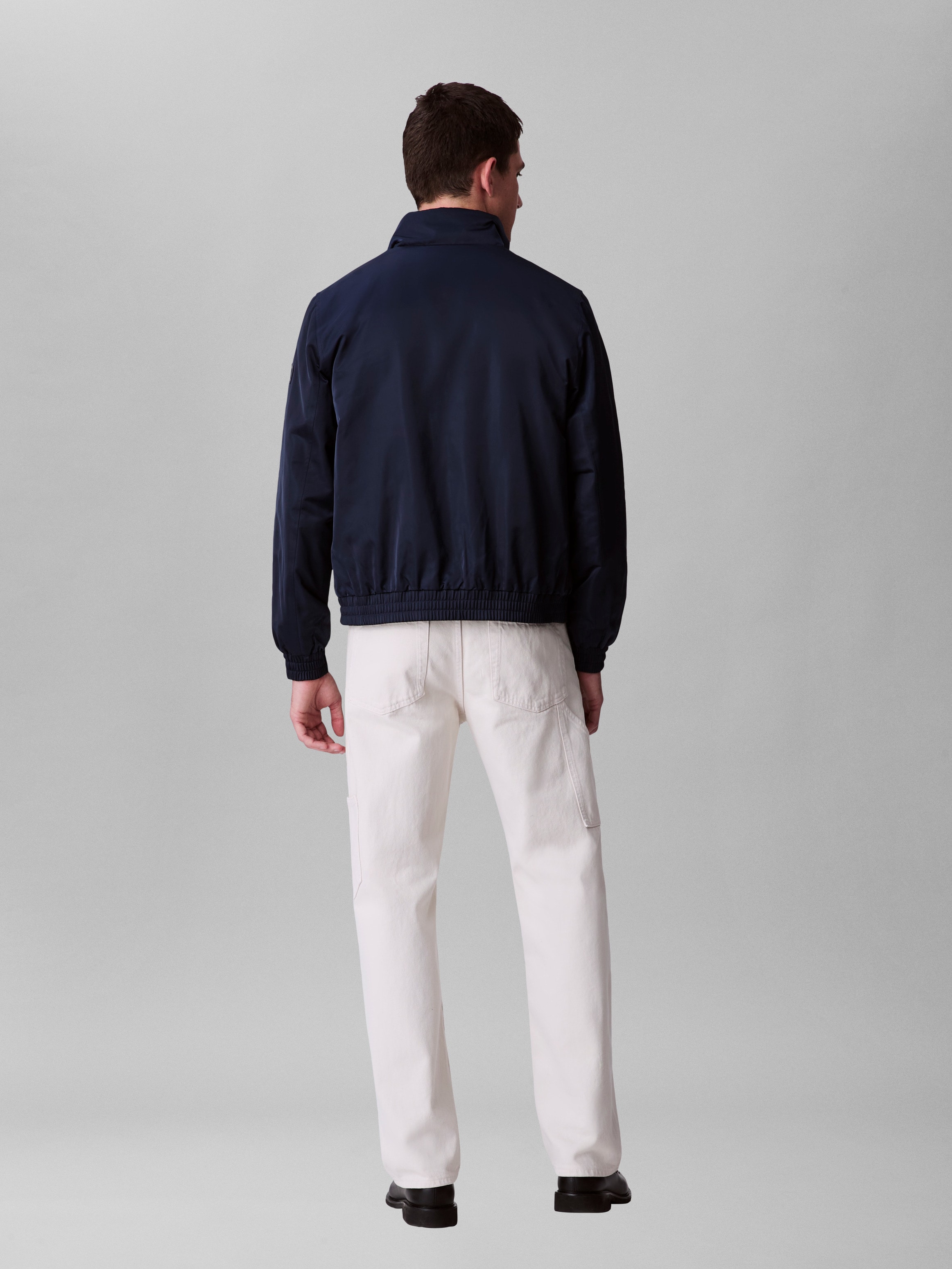 Calvin Klein Jeans Bomberjacke »LS PADDED HARRINGTON JACKET«, ohne Kapuze, Mit Rundhalsausschnitt mit Stehkragen