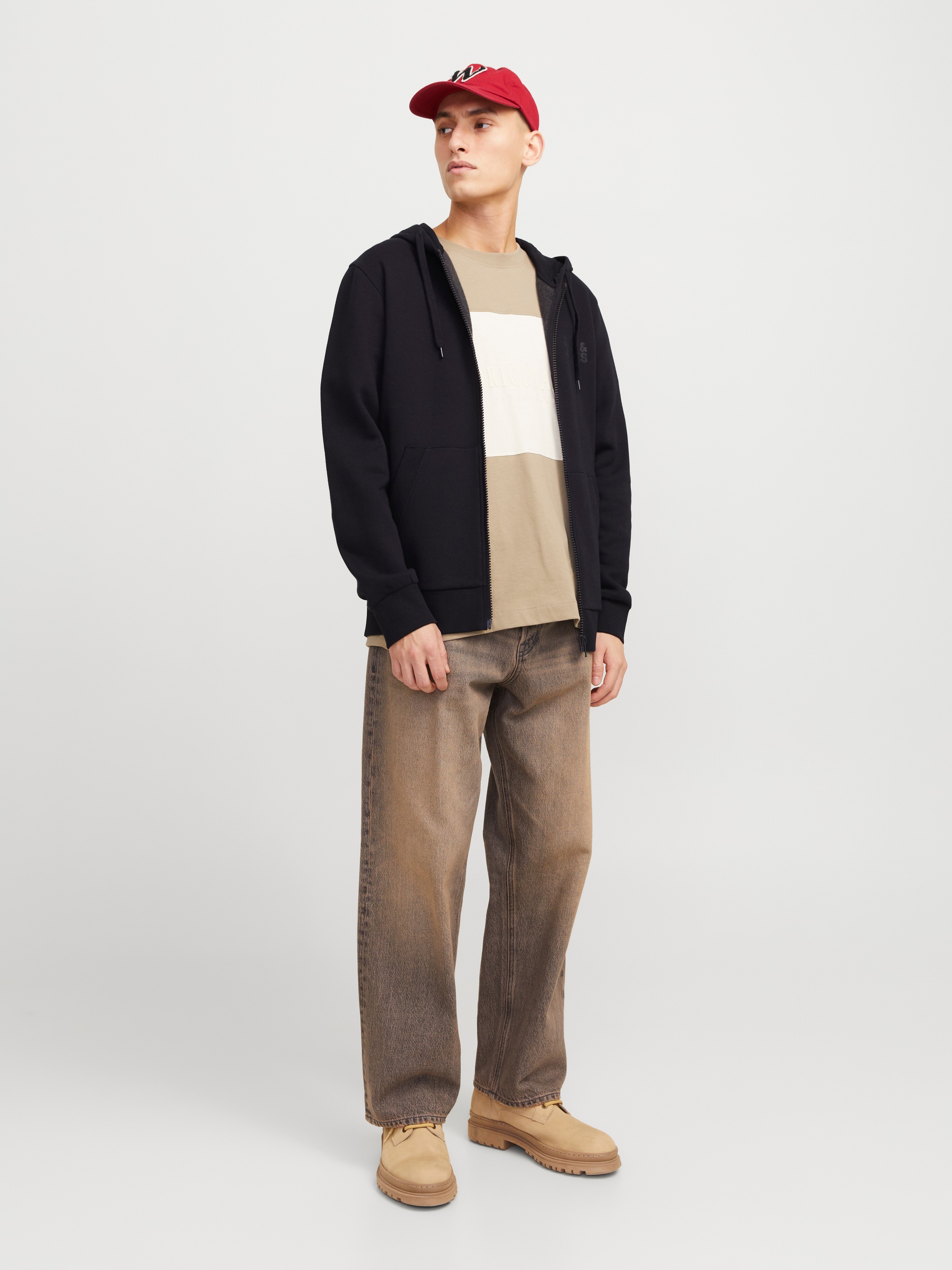Jack & Jones Kapuzensweatjacke »JJECORP LOGO SWEAT ZIP HOOD«