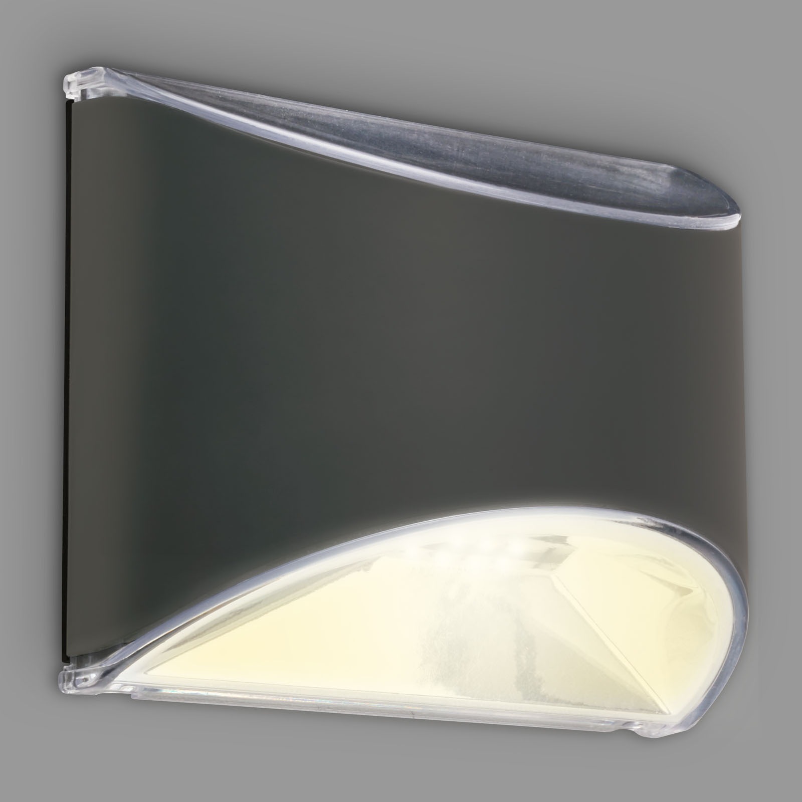 Briloner Leuchten LED Wandleuchte »LED Wand-Solarleuchte, anthrazit, 4xLED«, Leuchtmittel LED-Modul | LED fest integriert