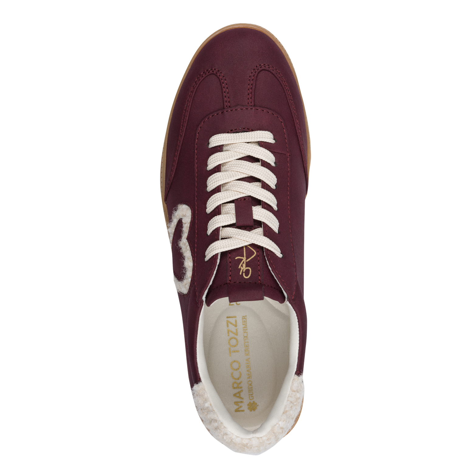 MARCO TOZZI by GMK Plateausneaker, Freizeitschuh, Halbschuh, Schnürschuh mit Plüsch-Details