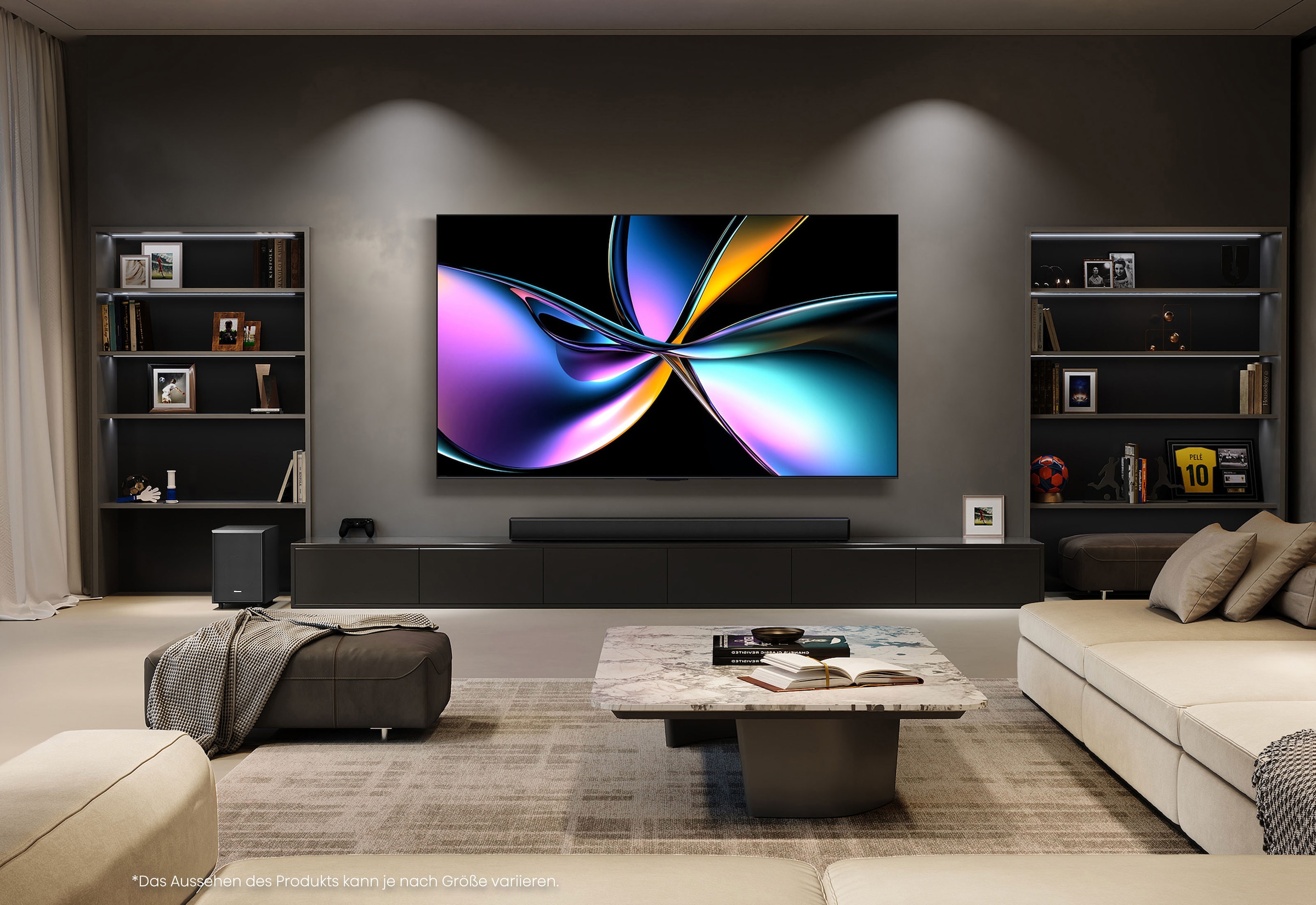 Hisense QLED Mini LED-Fernseher »55U7Q PRO« 139 cm/55 ″ Smart-TV 4K UHD MiniLED Smart TV