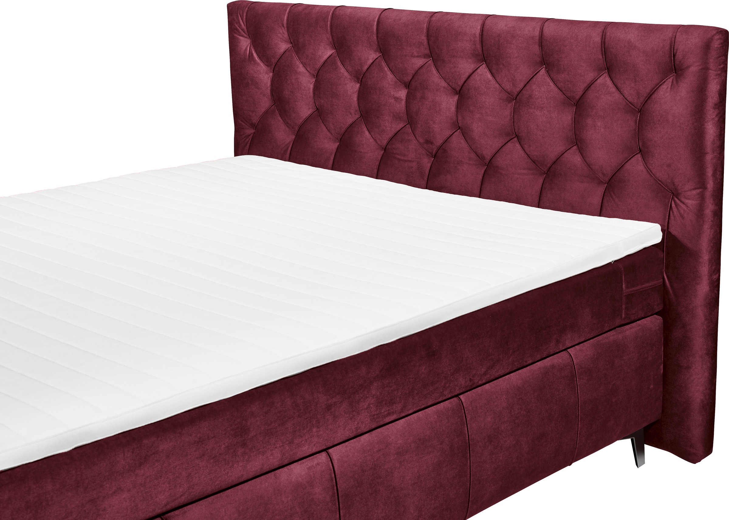 ED EXCITING DESIGN Boxspringbett »Pembroke«, inkl. Topper