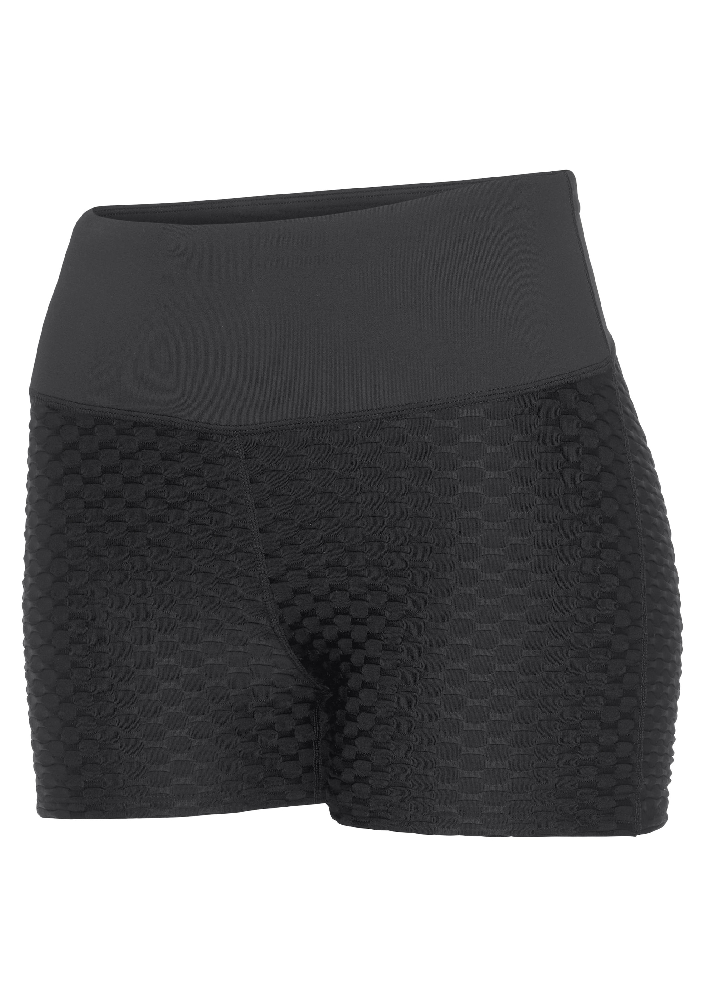 Vivance active Shorts, mit breitem Bund und Wabenoptik