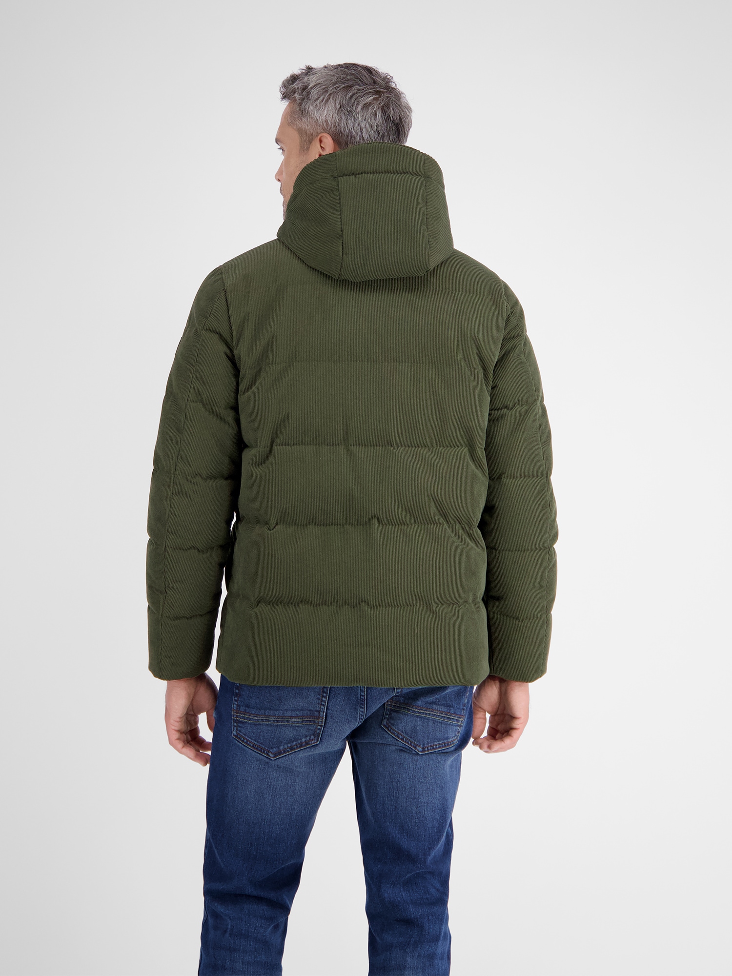 LERROS Winterjacke »LERROS Herren Steppjacke in funktionaler Cord-Optik« mit Kapuze Wasser- und windabweisend, atmungsaktiv