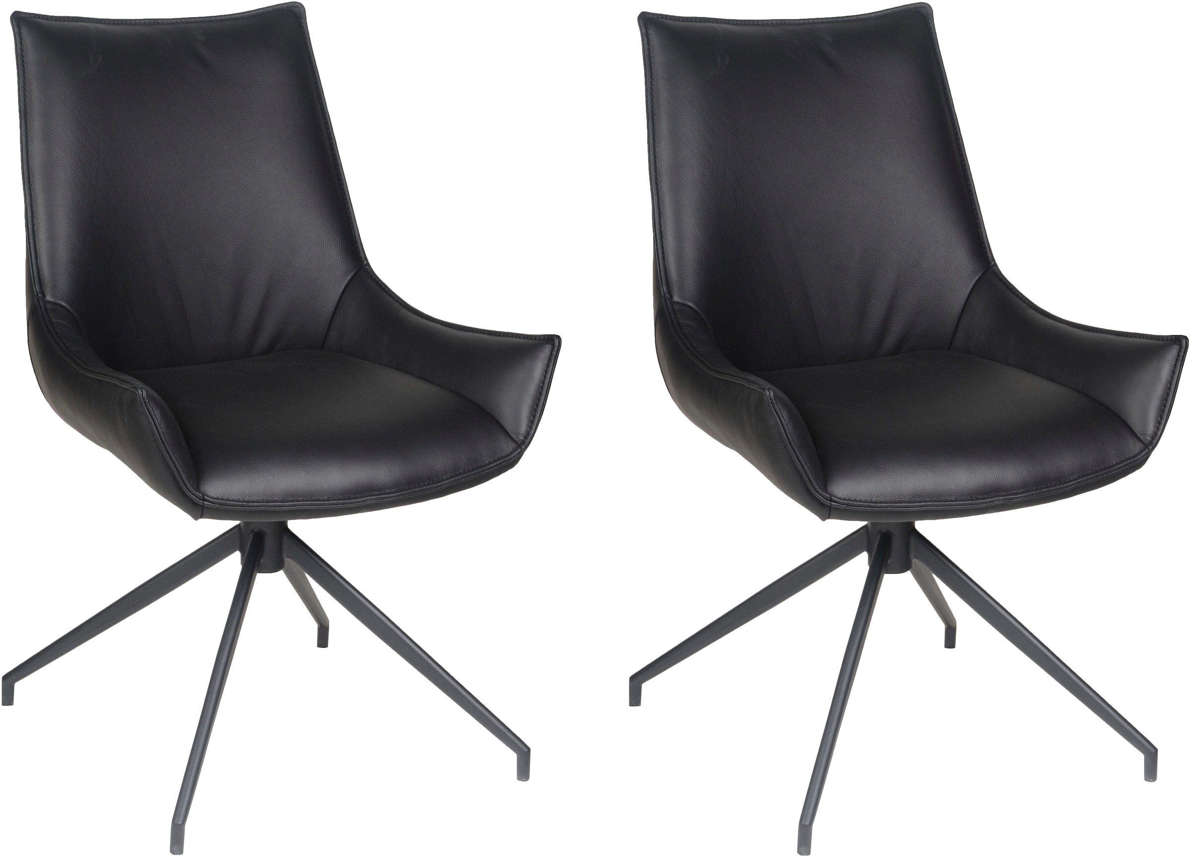 Home affaire Esszimmerstuhl "Firenze" (Set) 2 Stk.Drehstuhl Firenze black
