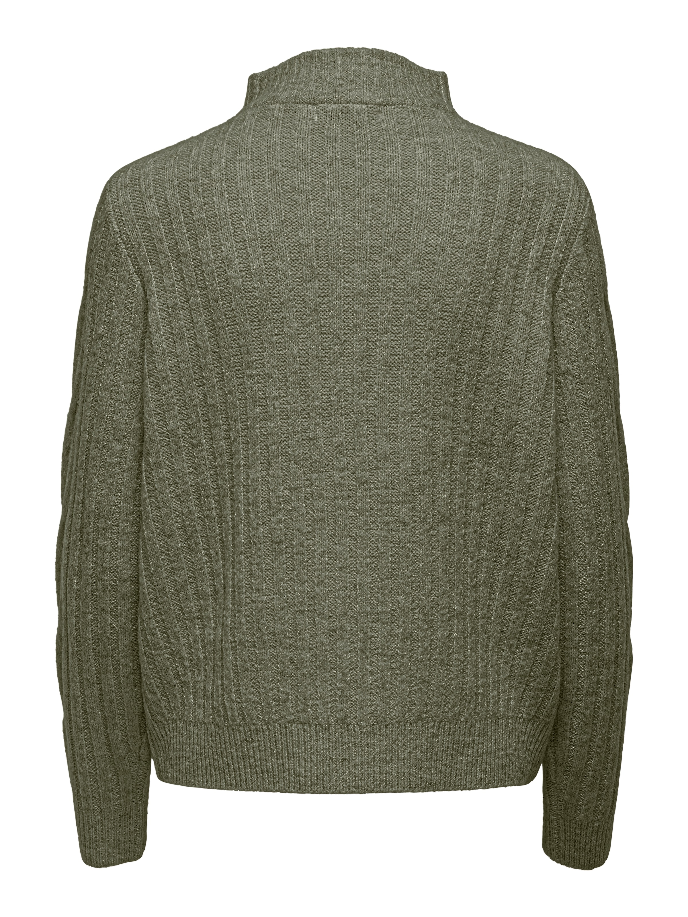 JDY Stehkragenpullover »JDYANDREA L/S ZIP CABLE PULLOVE KNT NOOS«