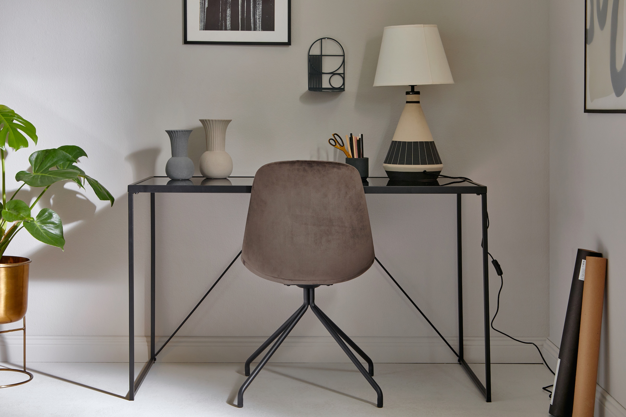 Jahnke Schreibtisch »GLAM DESK«, (1 St.), Sicherheitsglas