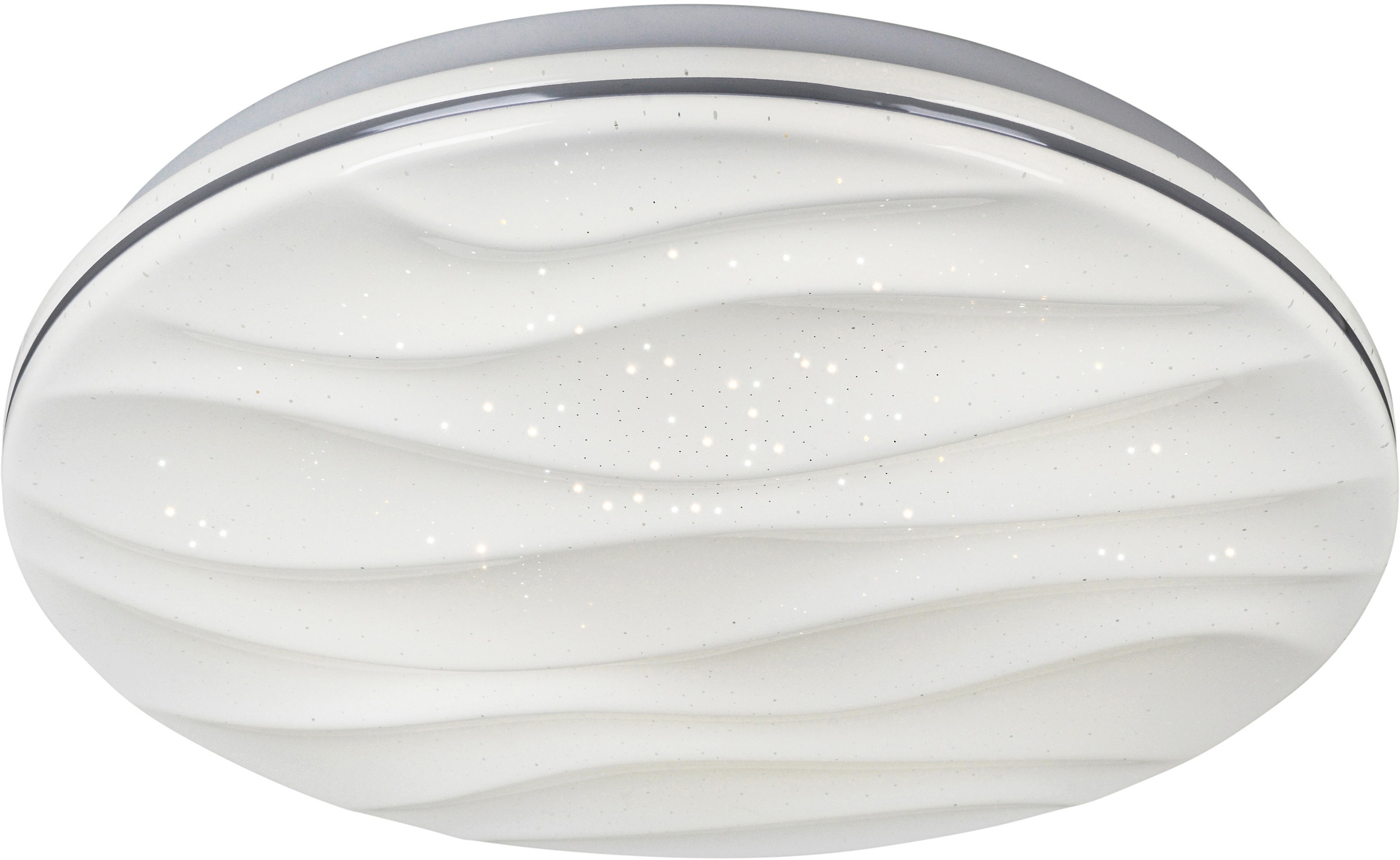 näve LED Deckenleuchte »Austin«, 1 flammig, Leuchtmittel LED-Board | LED fest integriert, CCT, Nachlichtfunktion, Kristalleffekt, Timer, dimmbar, incl. Fernb.