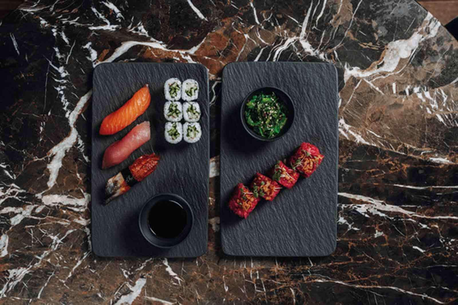 Villeroy & Boch Servierplatte »Servierplatte Manufacture Rock 35 cm schwarz«