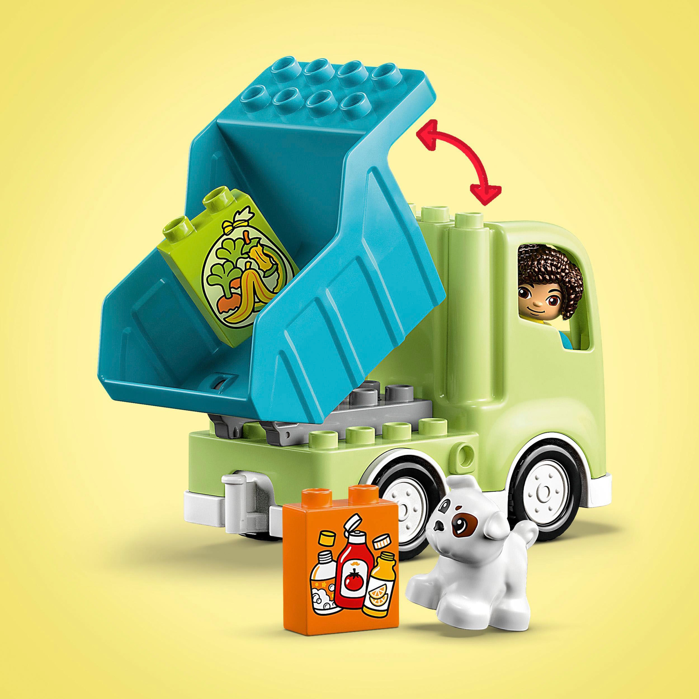 LEGO® Konstruktionsspielsteine »Recycling-LKW (10987), LEGO® DUPLO«, (15 St.), Made in Europe