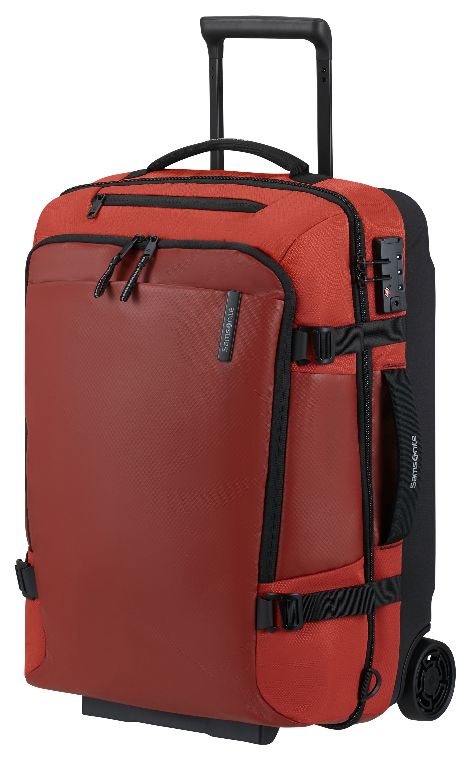 Samsonite Reisetasche »ARMOX, 55 cm«, Duffle mit Rollen TSA-Schloss Packgurte Trolley-Gestänge