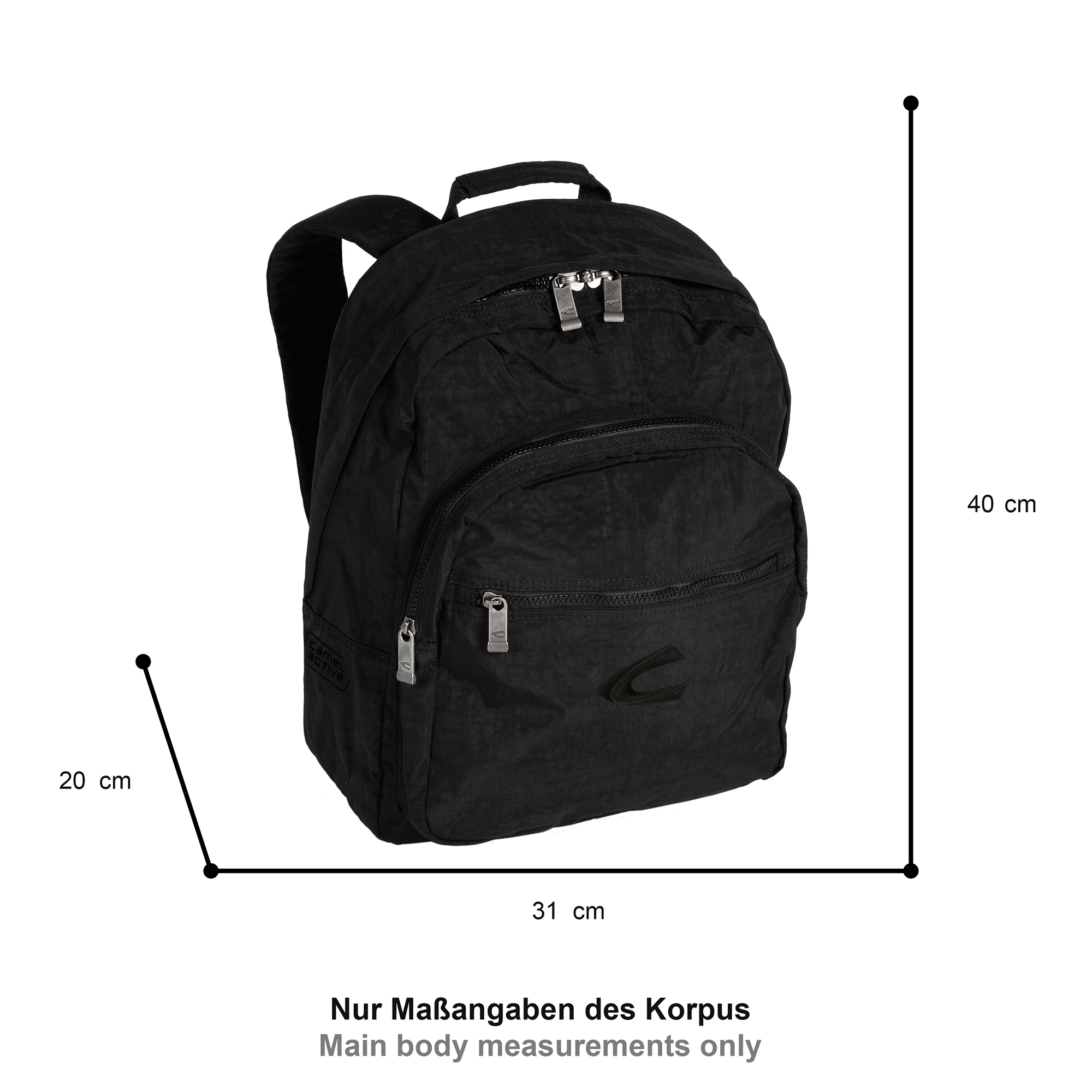 camel active Rucksack »Journey« aus leichtem robusten Nylon, funktional perfekt für alle Lebenslagen