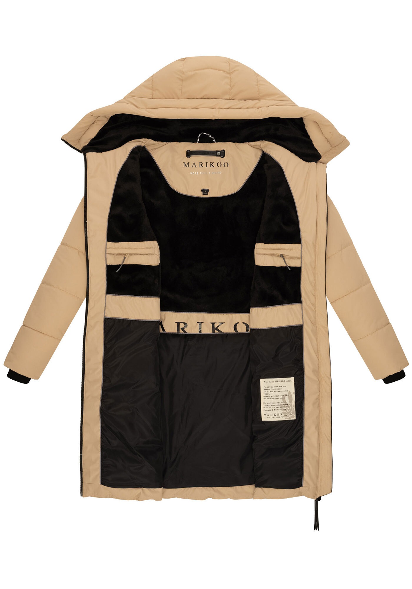 Marikoo Winterjacke »Marikoo Natsukoo Damen Winter Steppjacke lang B978«
