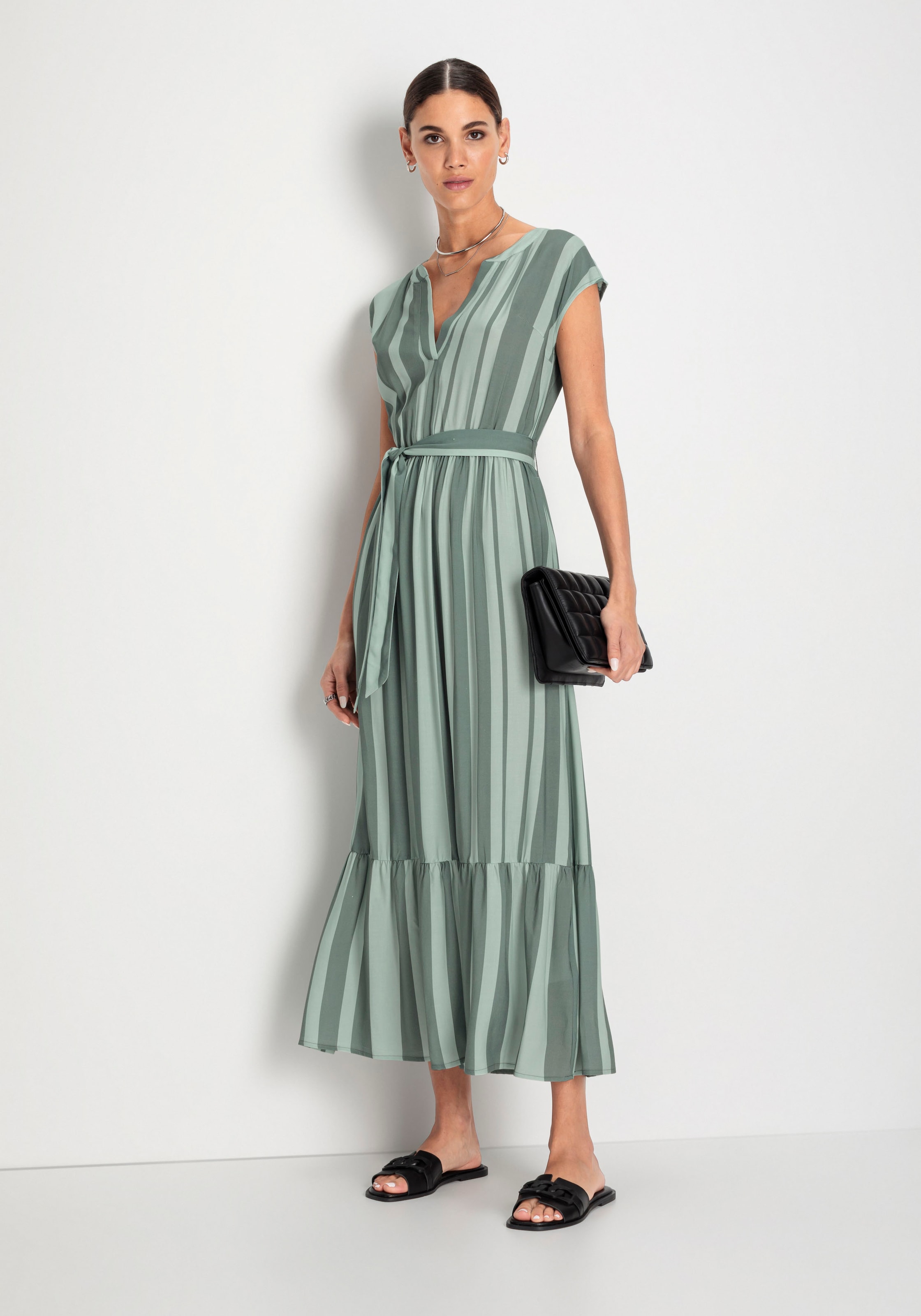 HECHTER PARIS Midikleid, mit Bindeband