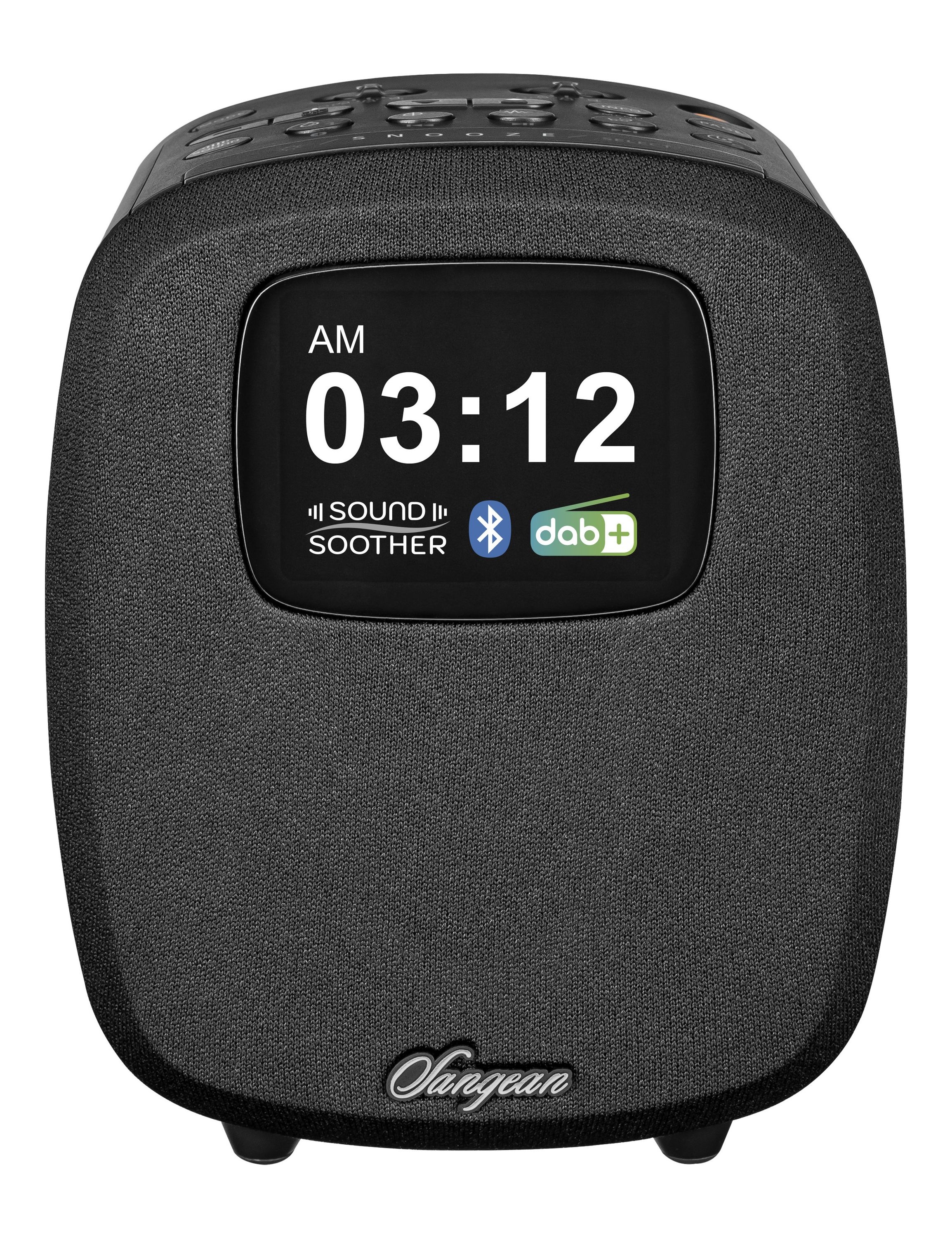 Sangean Uhrenradio »DCR-83«, (A2DP Bluetooth-AVRCP Bluetooth FM-Tuner mit RDS), DAB+, Farbdisplay, Bluetooth, USB zum Aufladen des Smartphones