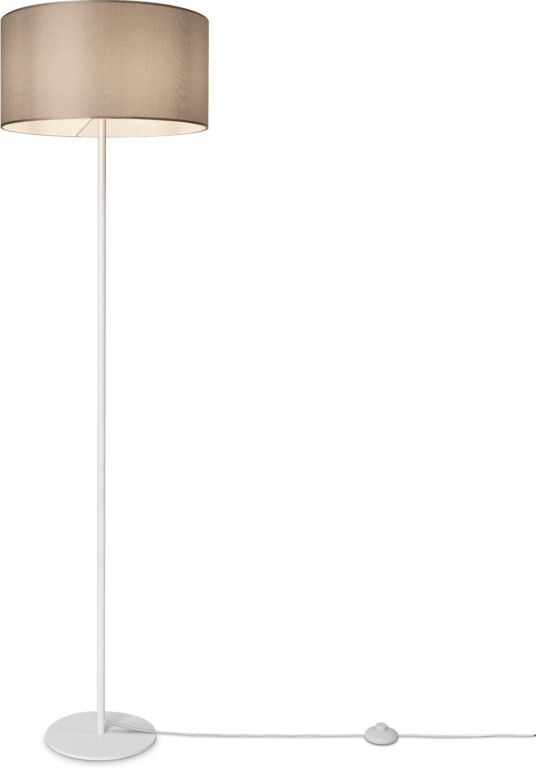 Stehlampe UNI Stoff | mit XXL Wohnzimmer Skandi COLOR«, Jahren online Paco 3 kaufen Leselampe E27 CANVAS Büro »LUCA Home Garantie Stehlampe Lampenschirm