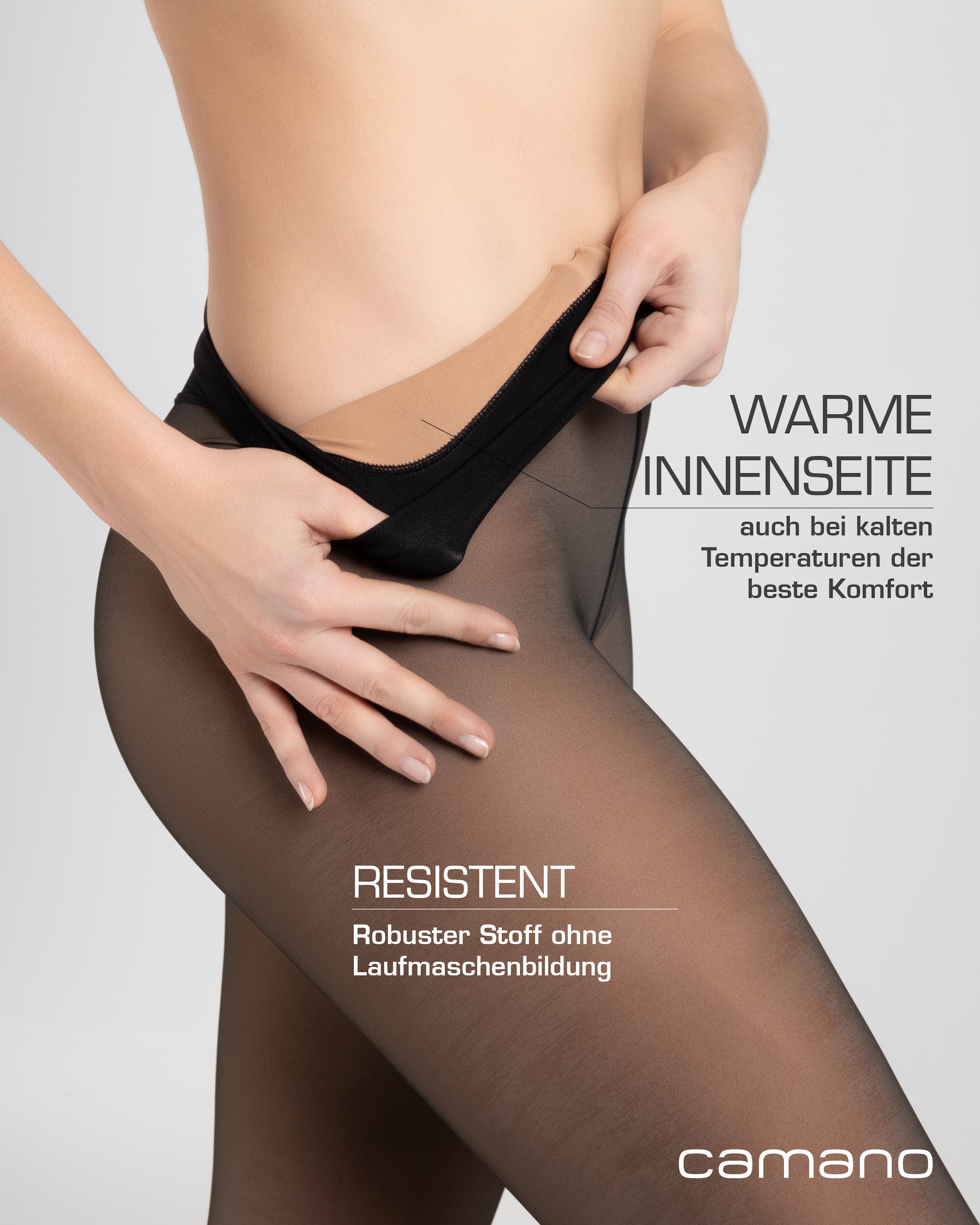 Camano Thermostrumpfhose »comfort« 80 DEN mit 80 DEN, transparente Optik