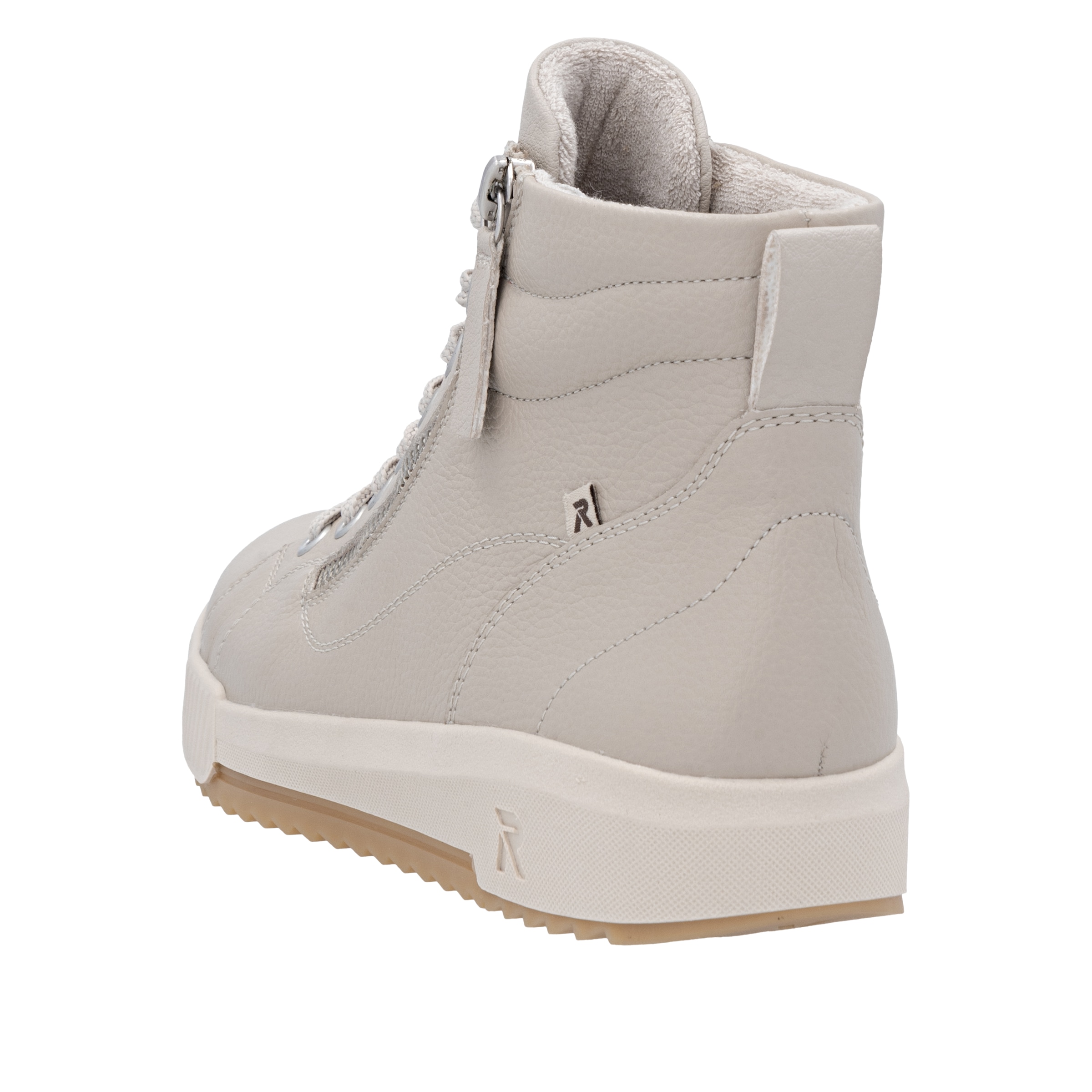 RIEKER Sport Schnürboots, Stiefelette, High Top Sneaker, Freizeitboots mit Reißverschluss