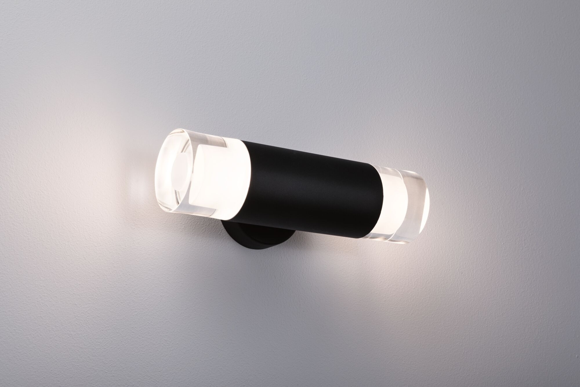 Paulmann Wandleuchte »Selection Bathroom Wand-/Deckenleuchte Kame IP44 Signalschwarz 2er« 1 Stk. Warmweiß