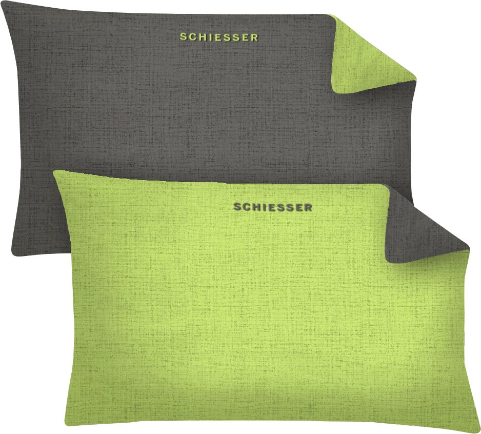 Schiesser Kissenbezug »Schiesser Doubleface«, (2 St.), in tollen Unifarben kaufen