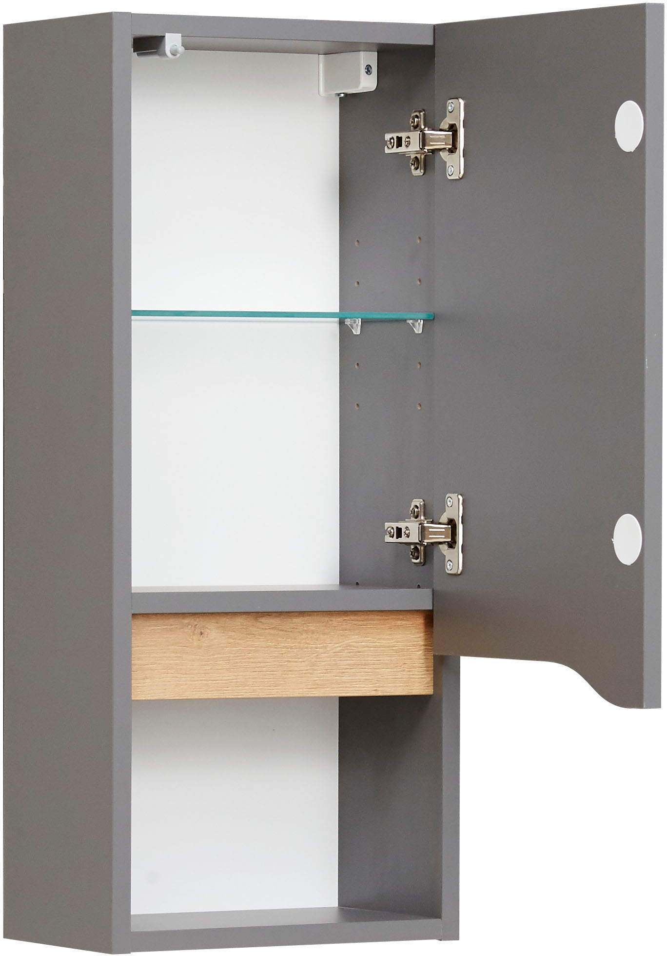 Saphir Badmöbel-Set »Quickset 5-teilig, Waschbeckenunterschrank mit LED-Spiegelschrank«, (5 St.), Hochschrank, Unterschrank, Hängeschrank, inkl. Türdämpfer, 9 Türen